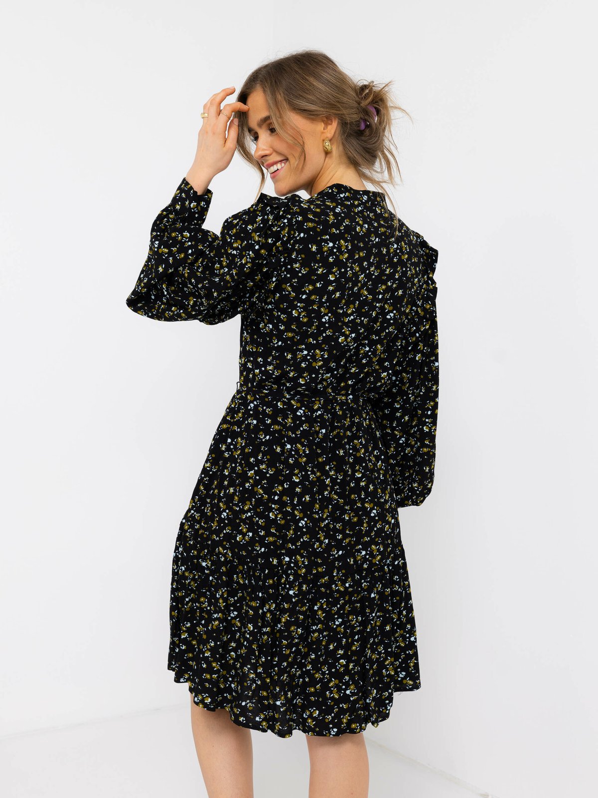 MSCH Copenhagen Bellaris Jalina Dress AOP Black Flower
