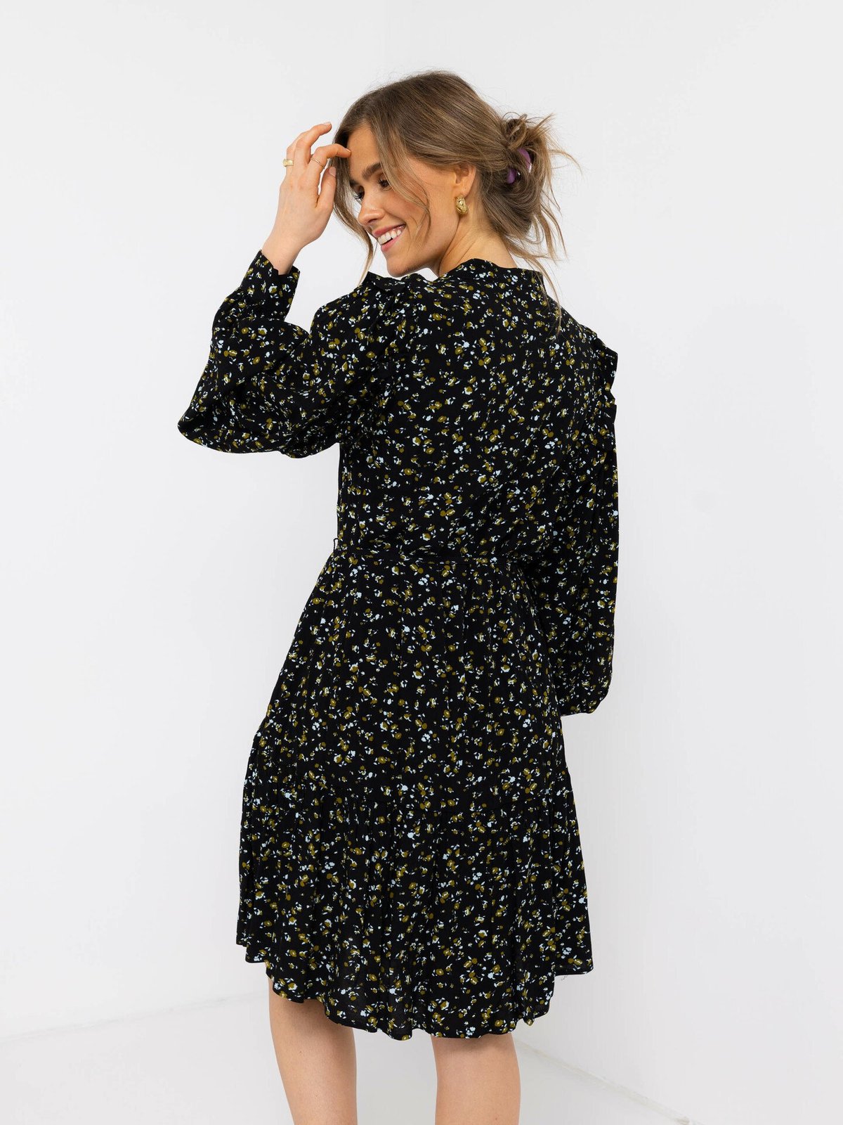 MSCH Copenhagen Bellaris Jalina Dress AOP Black Flower
