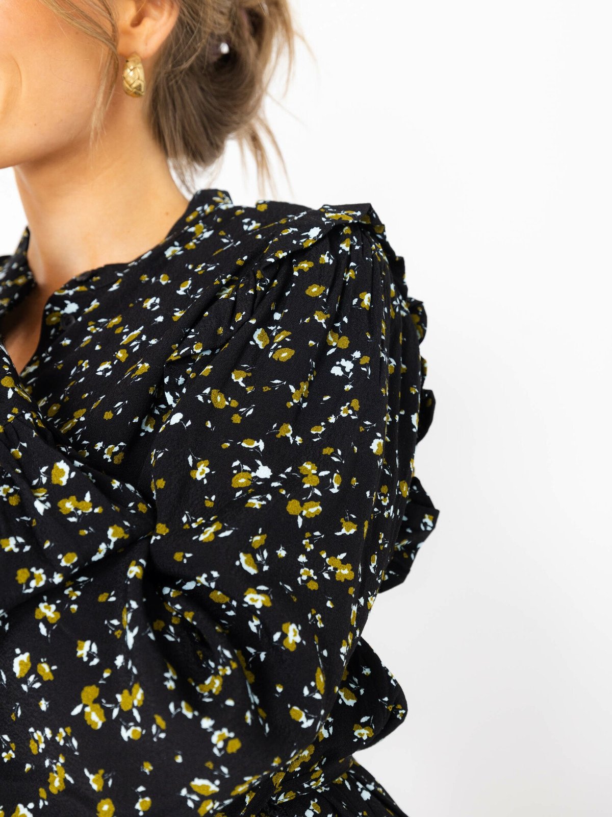 MSCH Copenhagen Bellaris Jalina Dress AOP Black Flower