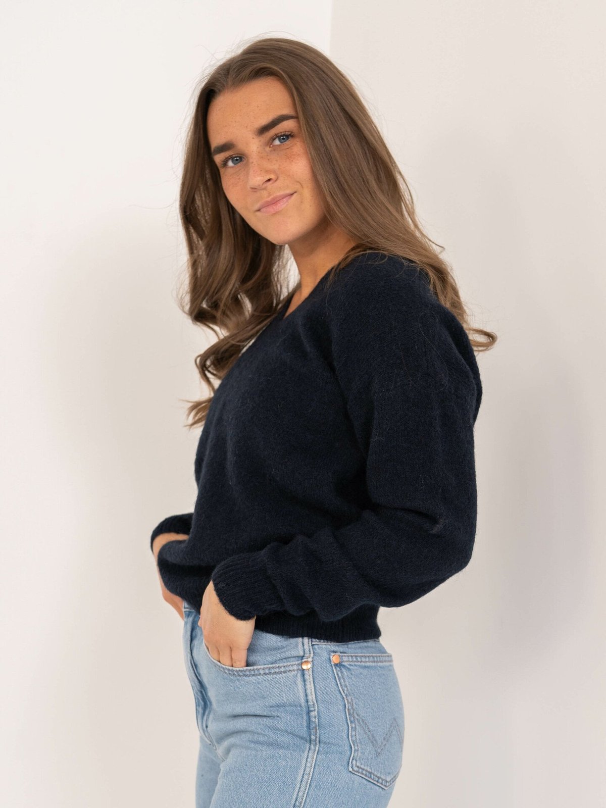 MSCH Copenhagen Lisa Hope V Pullover Sky Captain