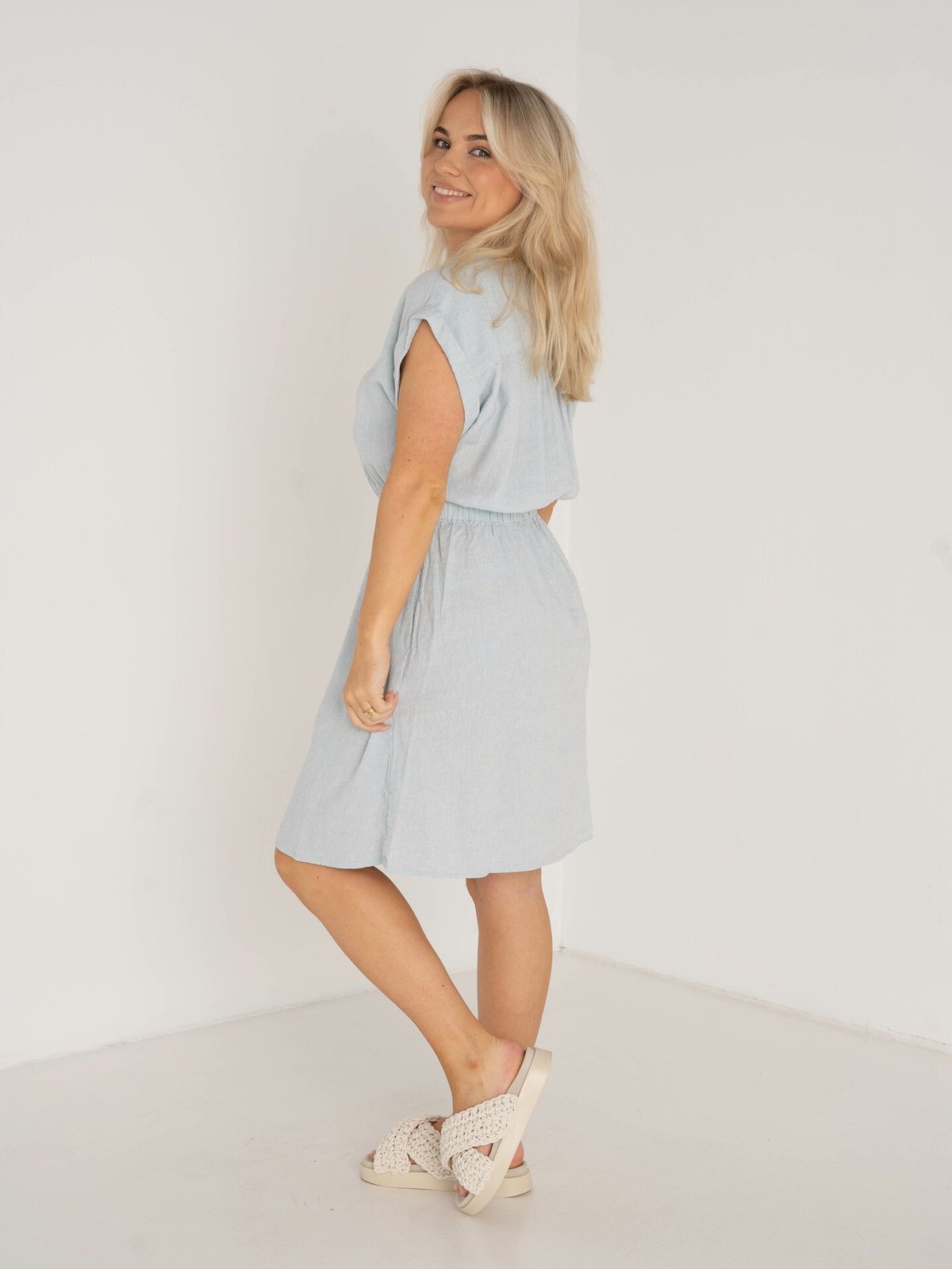 MSCH Copenhagen Karima Ginia Short Sleeve Shirt Dress Skyride