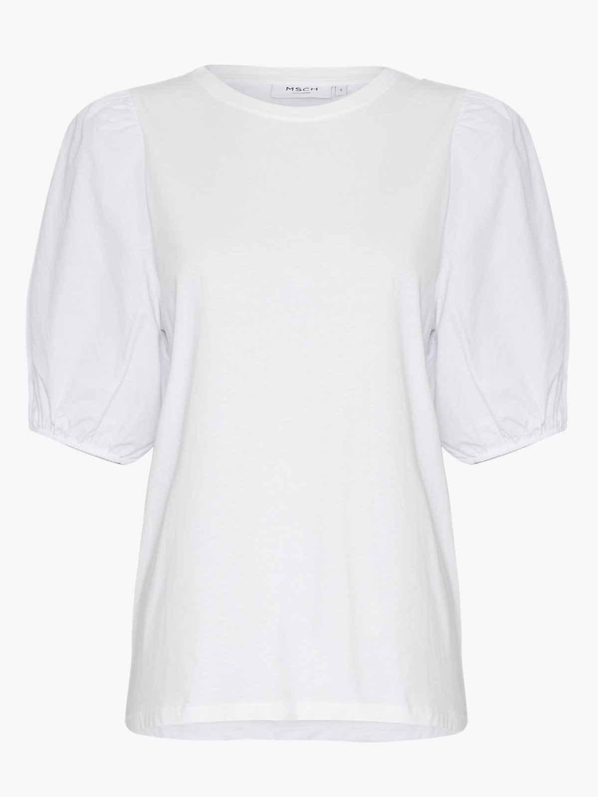 MSCH Copenhagen Dariene Logan Short Sleeve Top Bright White
