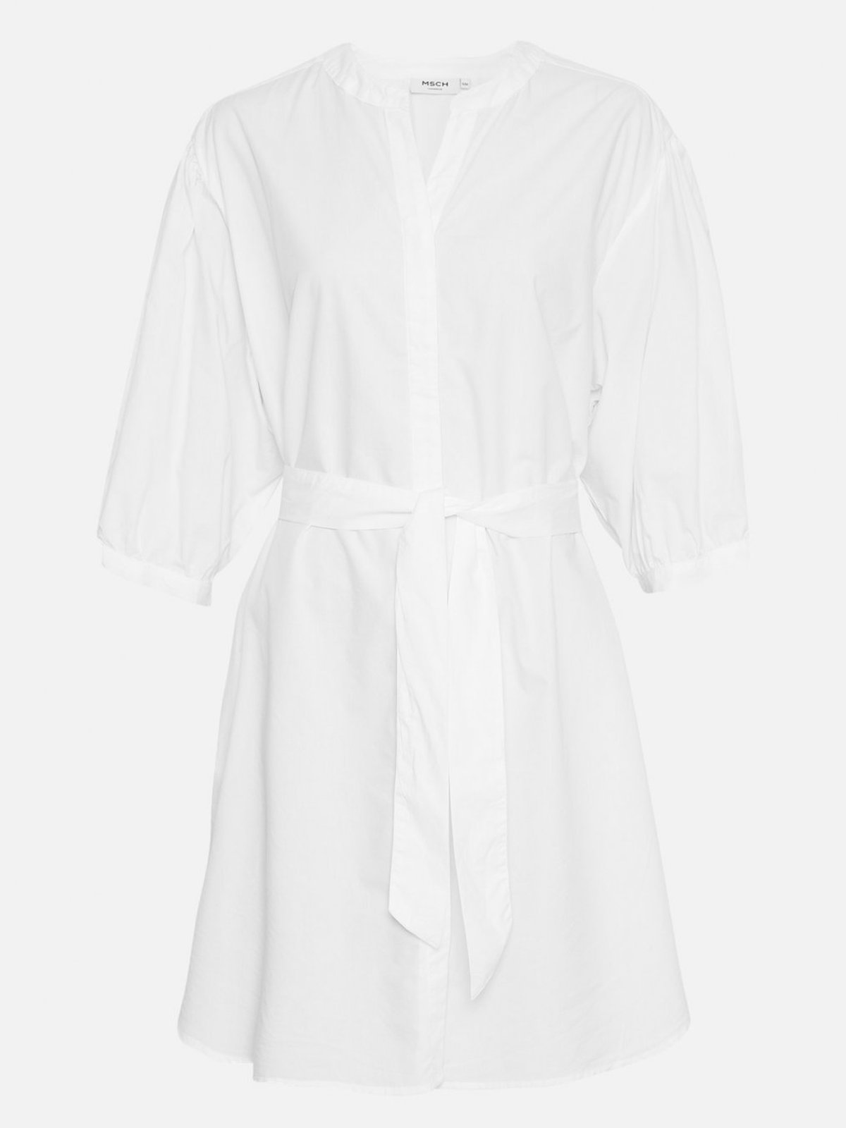 MSCH Copenhagen Abiella 3/4 Shirt Dress Bright White