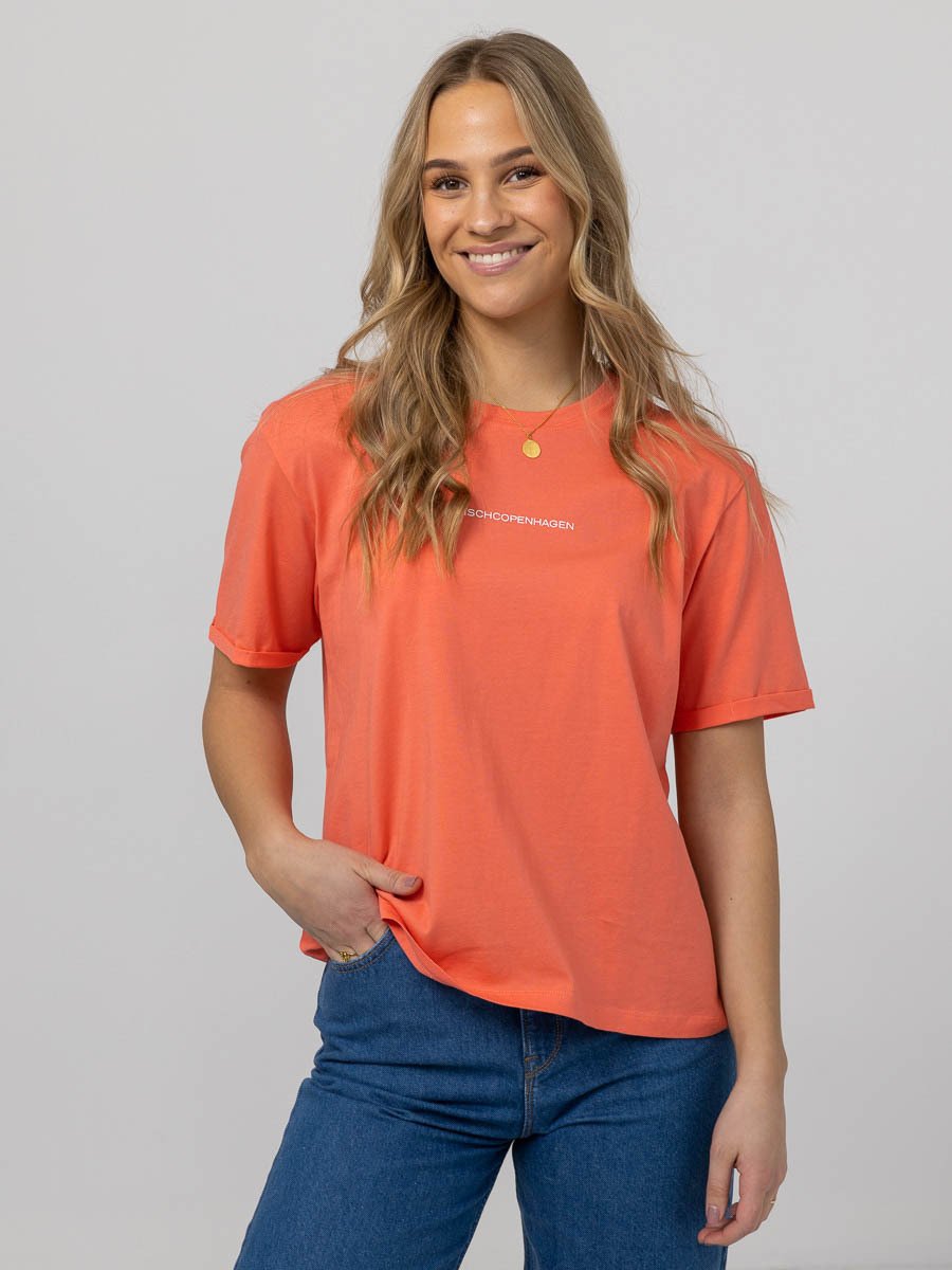 MSCH Copenhagen Terina Logo Tee P Rose/White