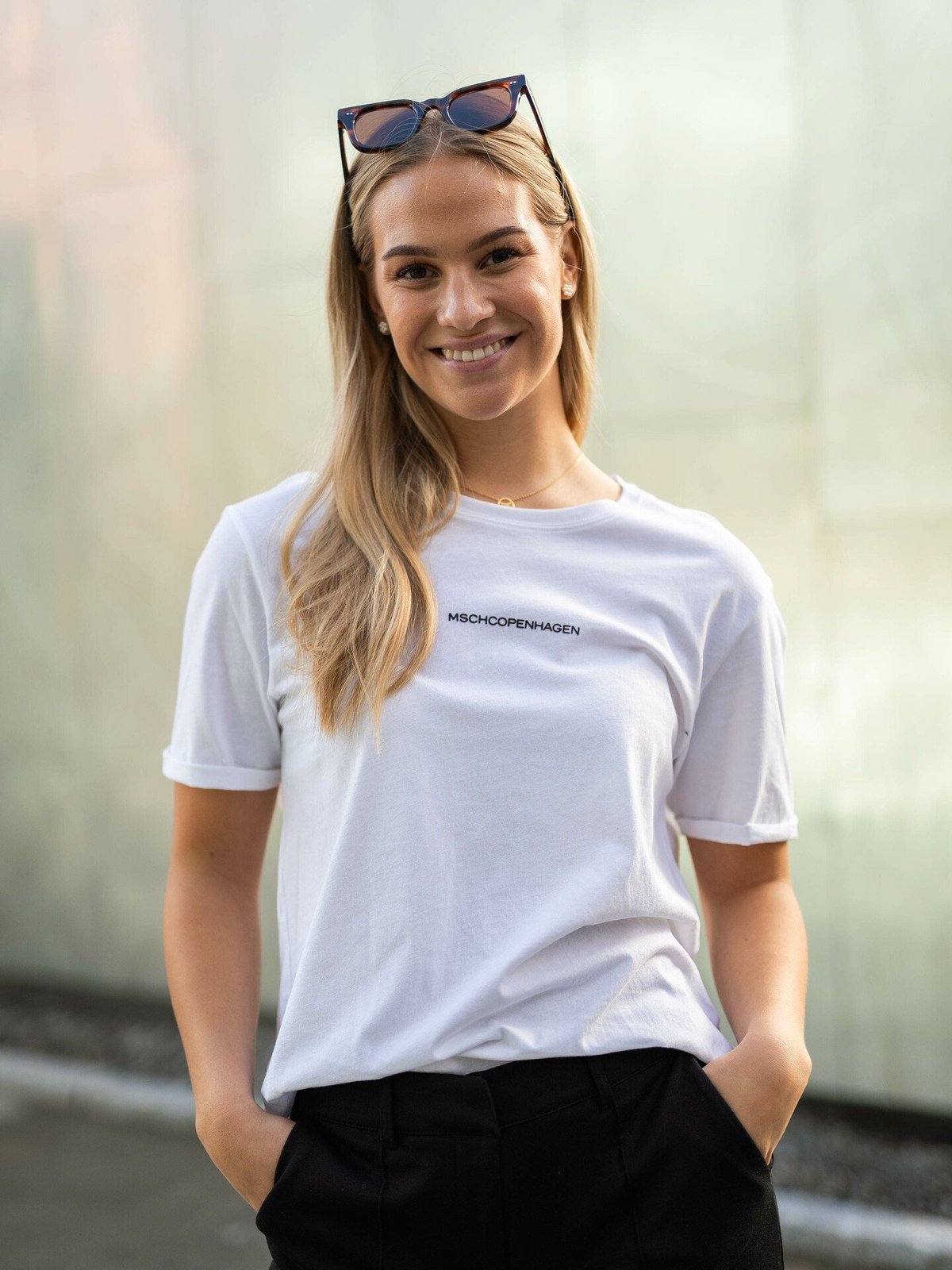 MSCH Copenhagen Terina Logo Tee White / Black