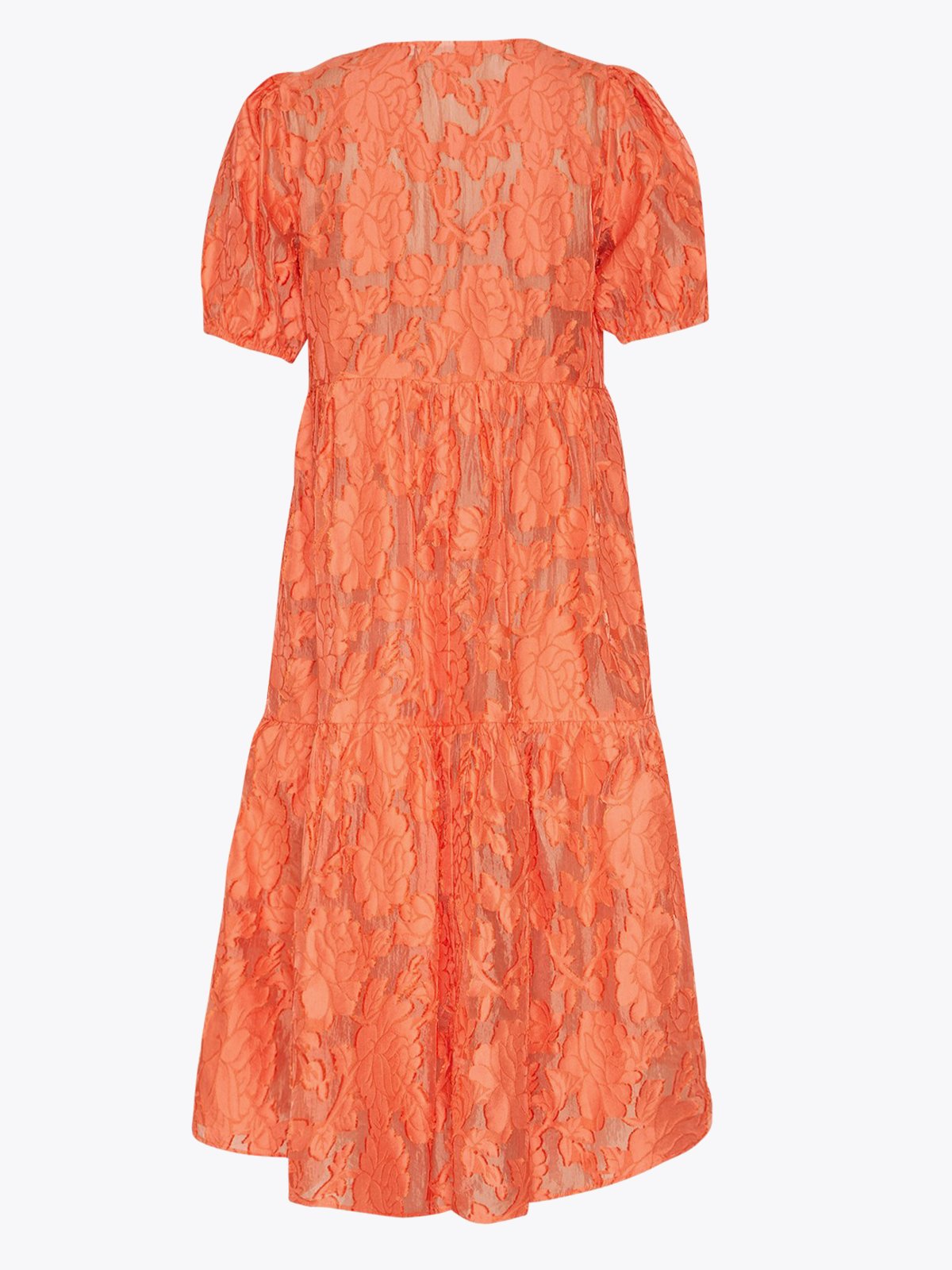 MSCH Copenhagen Pave Short Sleeve Dress Persimmon