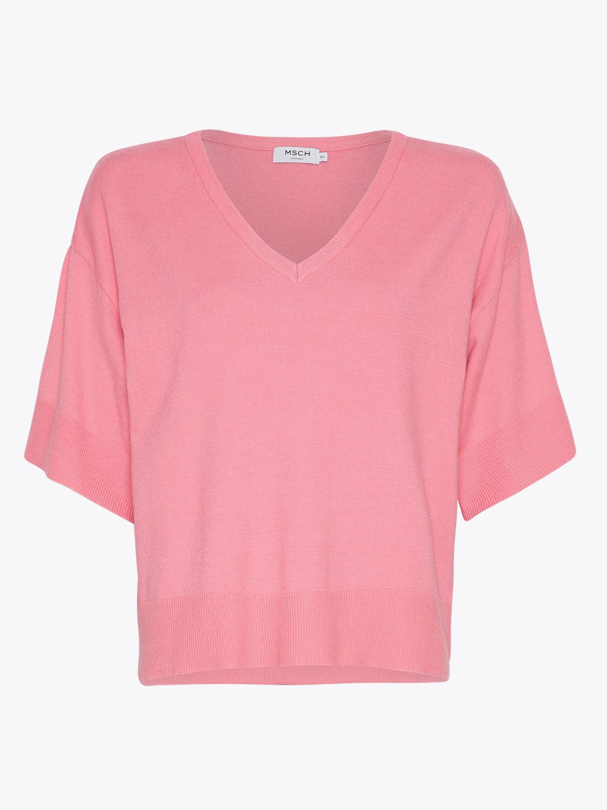MSCH Copenhagen Eslina Rachelle 2/4 V-Neck Pullove Aurora Pink