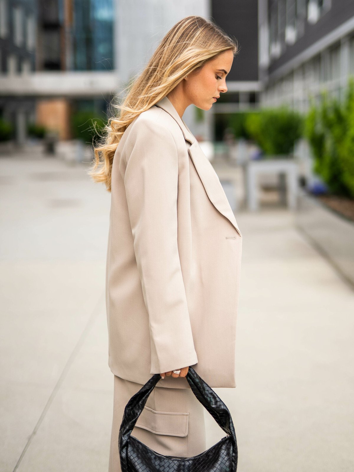 MSCH Copenhagen Barbine Slit Blazer Trenchcoat