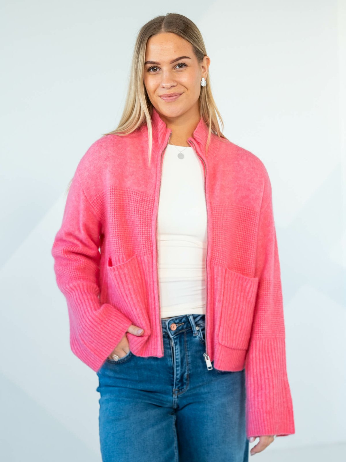 MSCH Copenhagen Lediona Hope Cardigan Bubblegum Melange