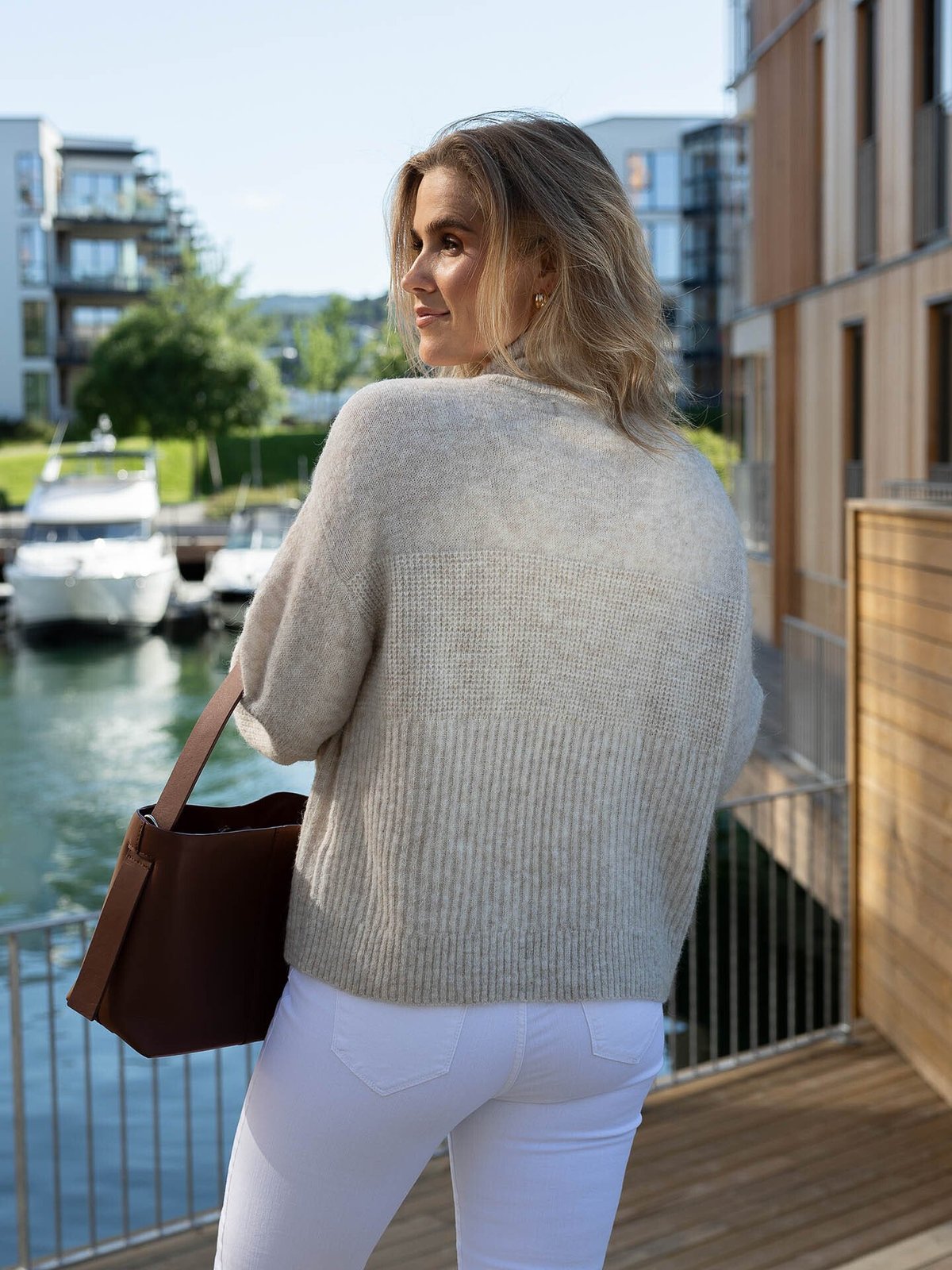 MSCH Copenhagen Lediona Hope Cardigan Oatmeal Melange