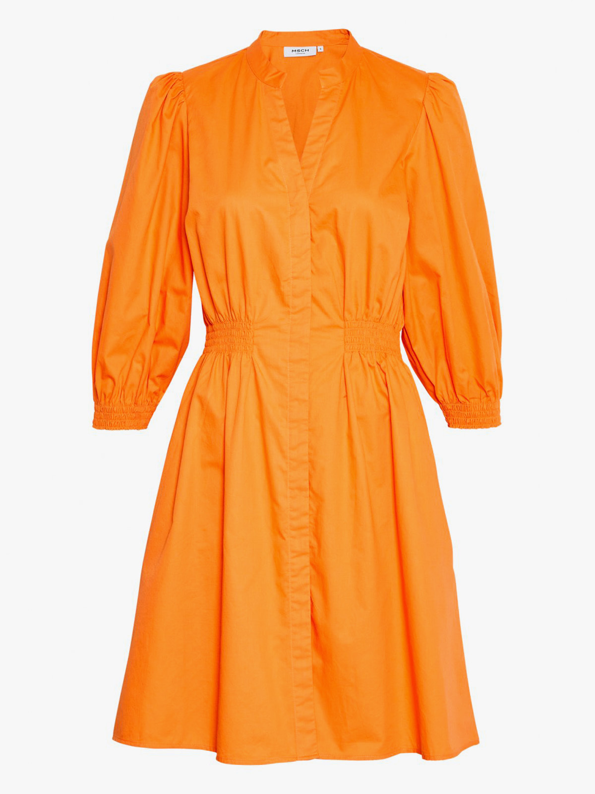 MSCH Copenhagen Chanet 3/4 Shirt Dress Apricot Tan