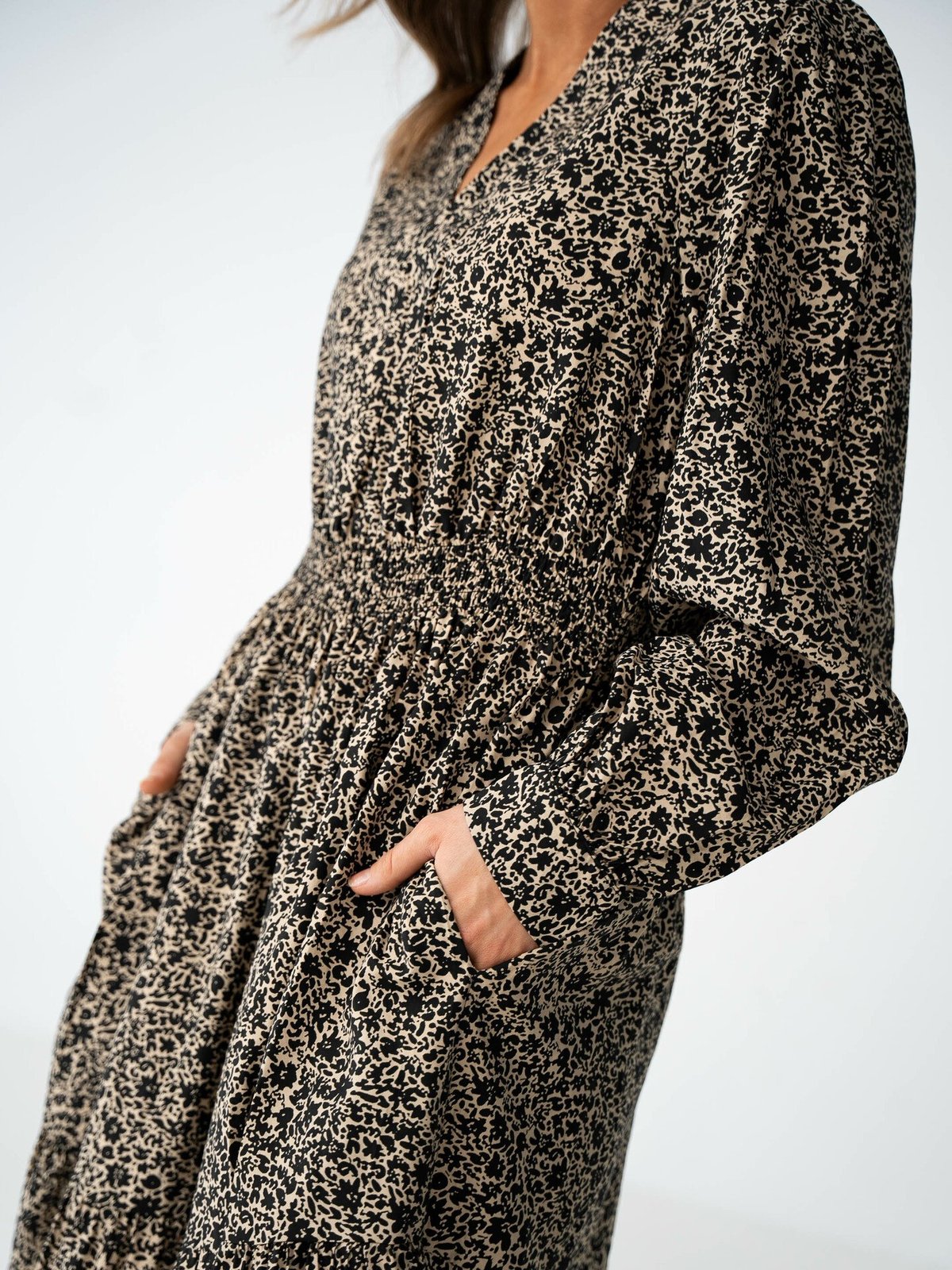 MSCH Copenhagen Karitta Setara Dress All Over Print Trench Coat Flower