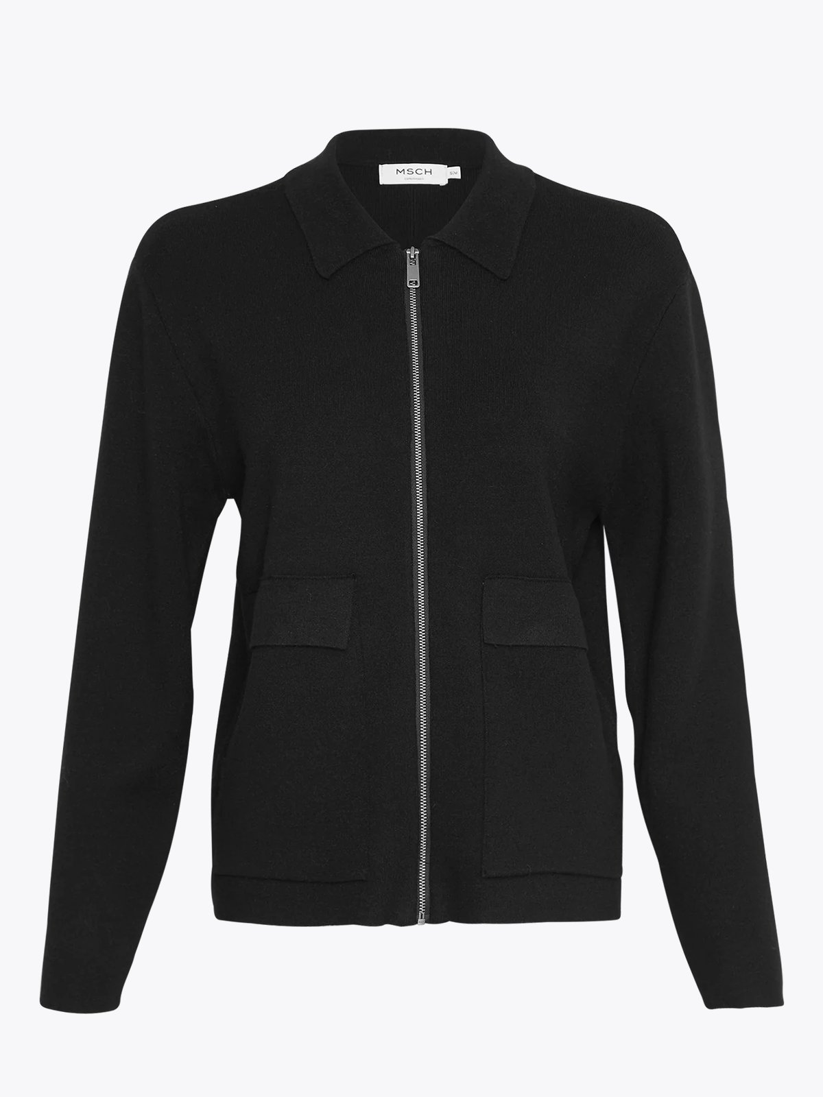 MSCH Copenhagen MSCH Regitta Rachelle Zip Cardigan Black