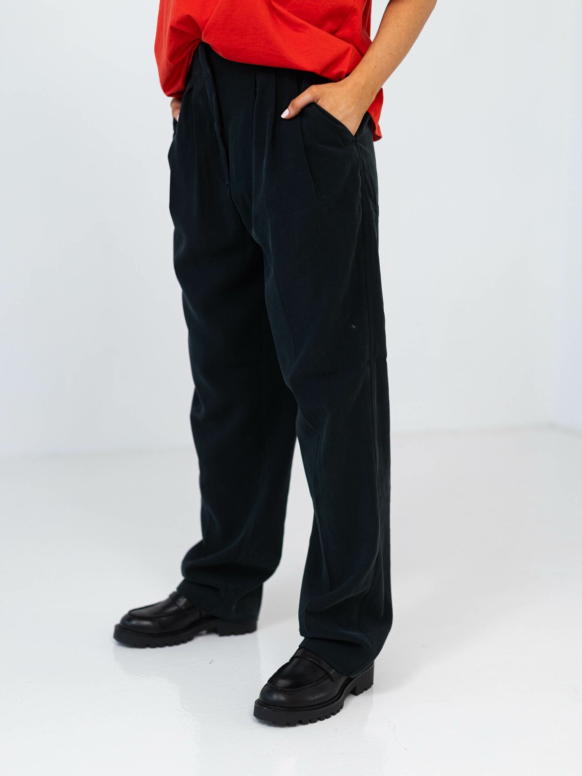 MSCH Copenhagen MSCH Copenhagen MSCH Copenhagen Madeira Selia Highwaisted Pants Black