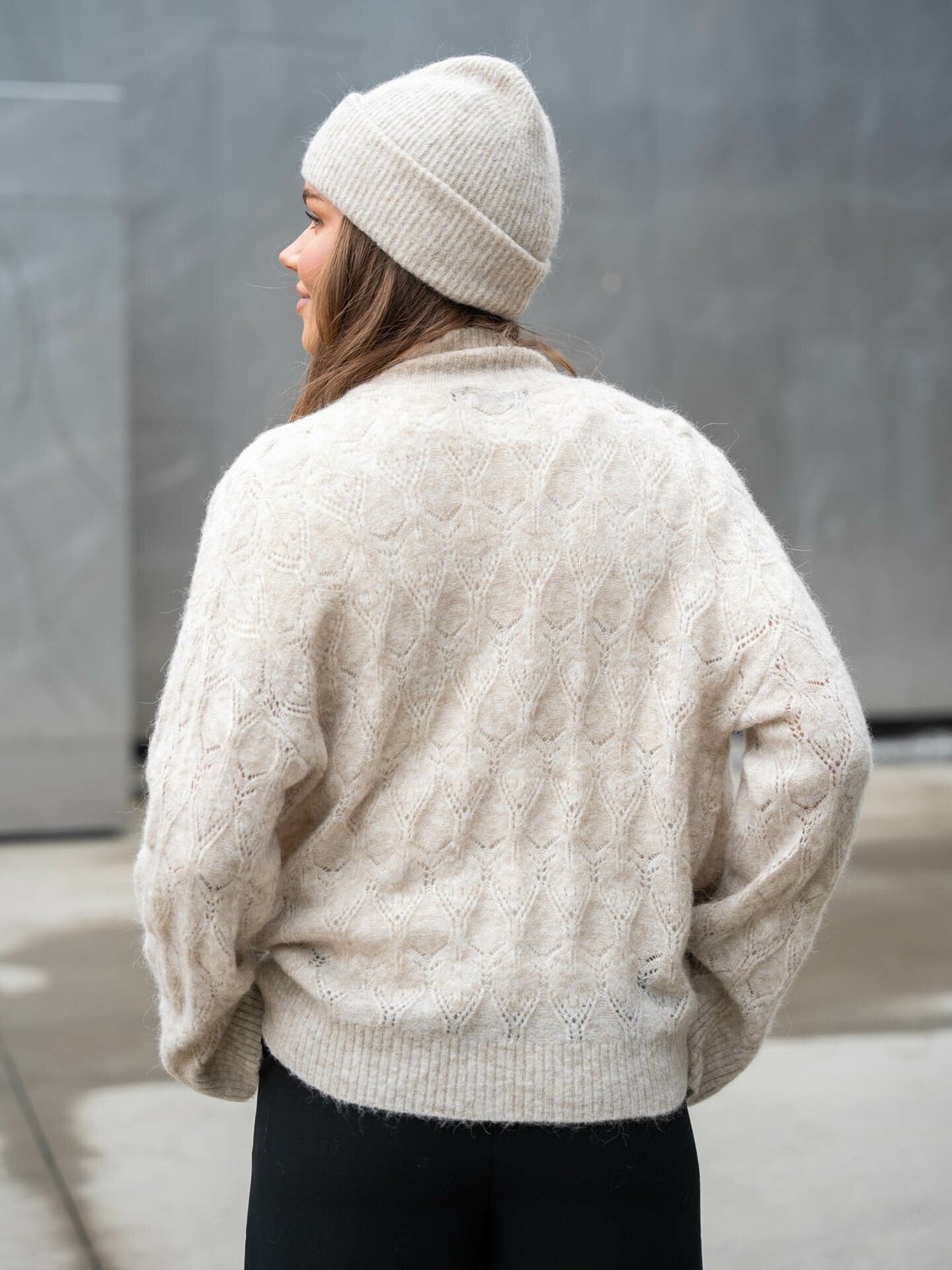 MSCH Copenhagen MSCH Copenhagen MSCH Copenhagen Lessine Hope Zip Cardigan Oatmeal