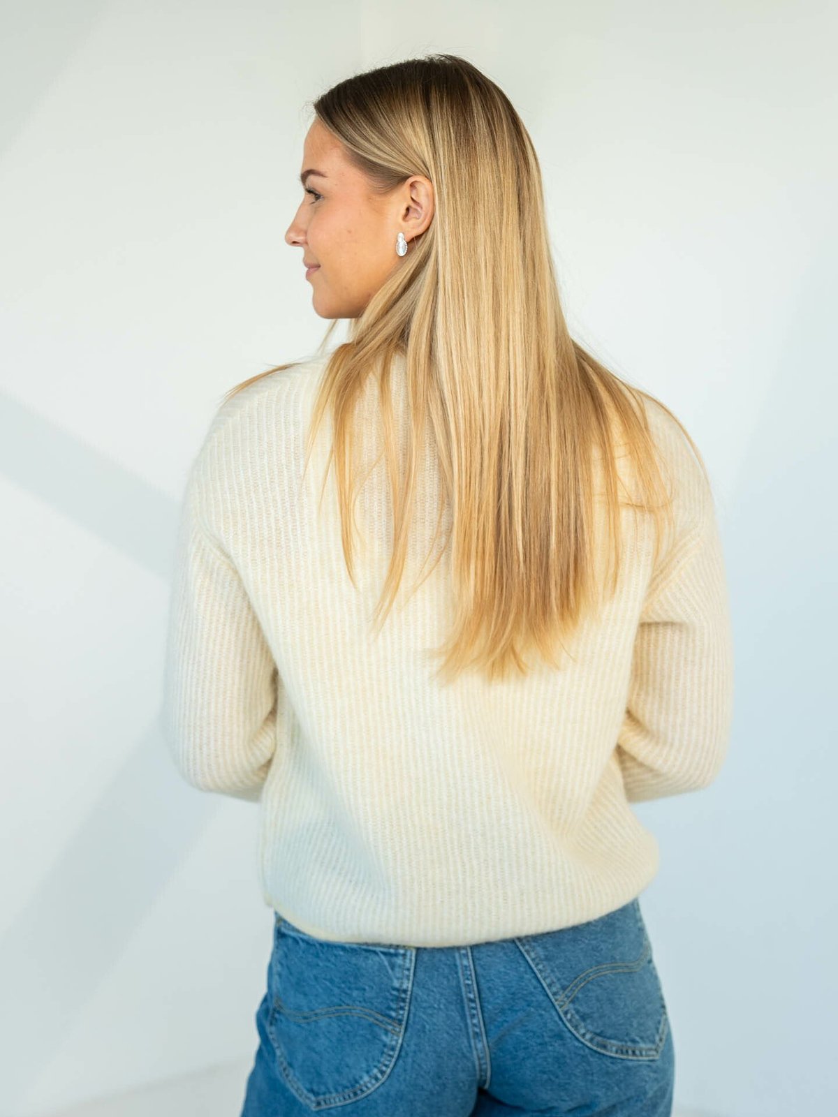 MSCH Copenhagen Eliza Nenaya Cardigan Stripe Yellow / Ice