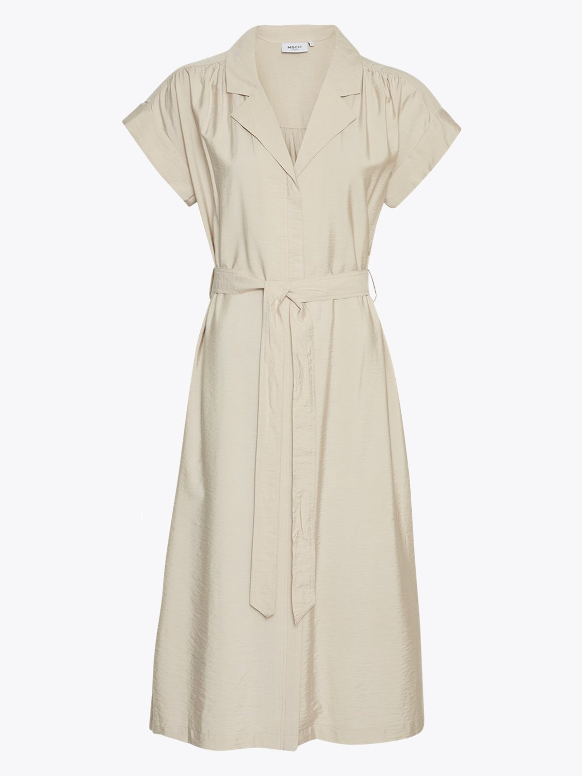 MSCH Copenhagen Gianara Benina Short Sleeve Dress Silver Lining