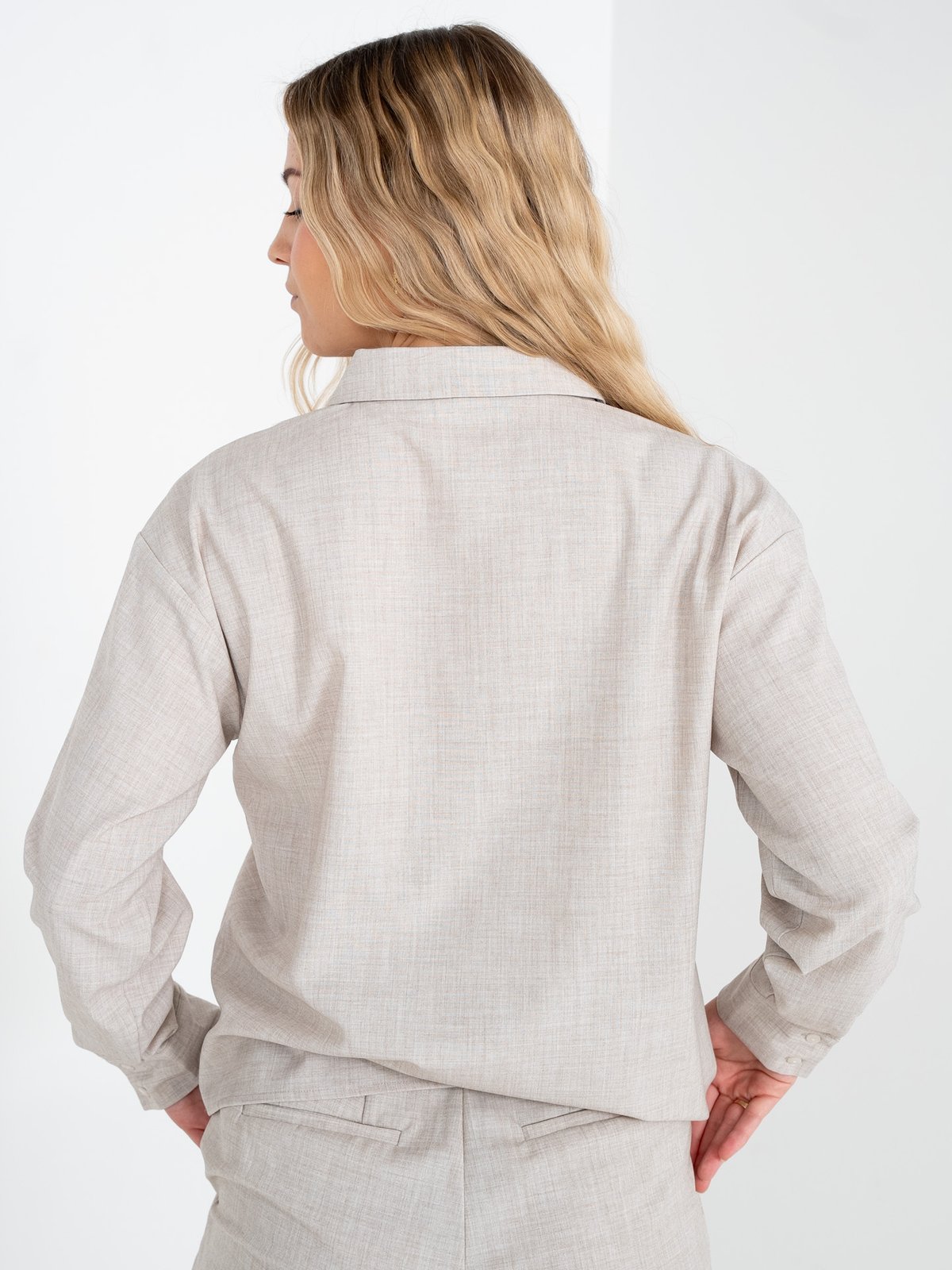 MSCH Copenhagen Edrea Top Oatmeal Melange