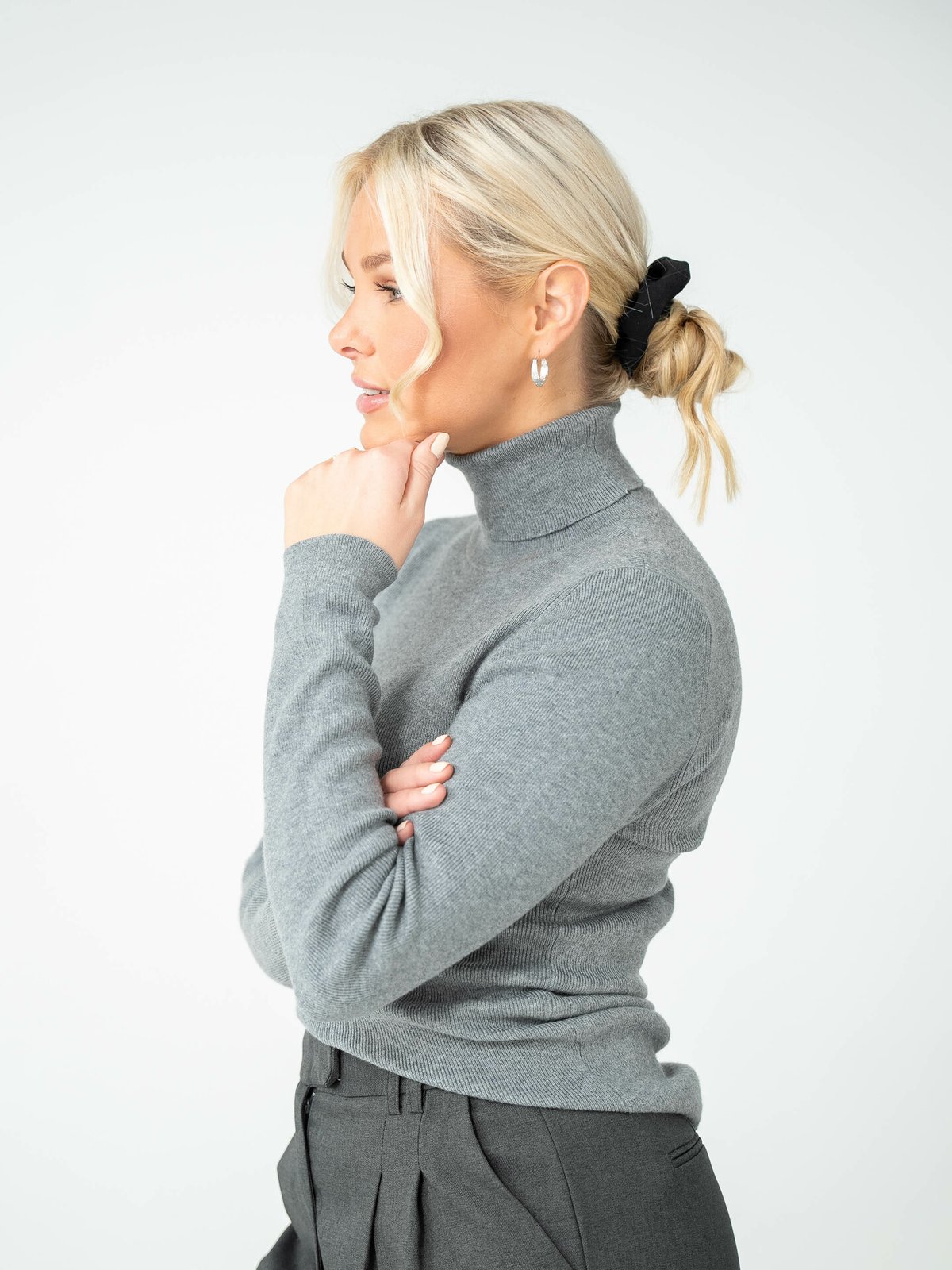 MSCH Copenhagen Maile Rachelle R Pullover Medium Grey Melange