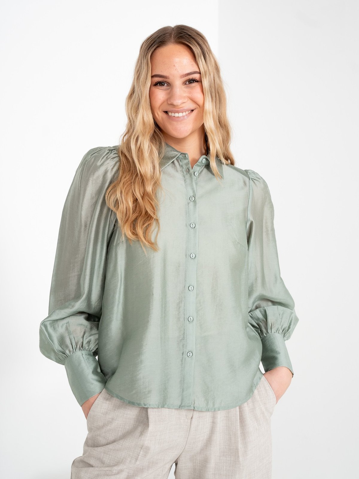 MSCH Copenhagen Varsha Romania Shirt Green Milieu