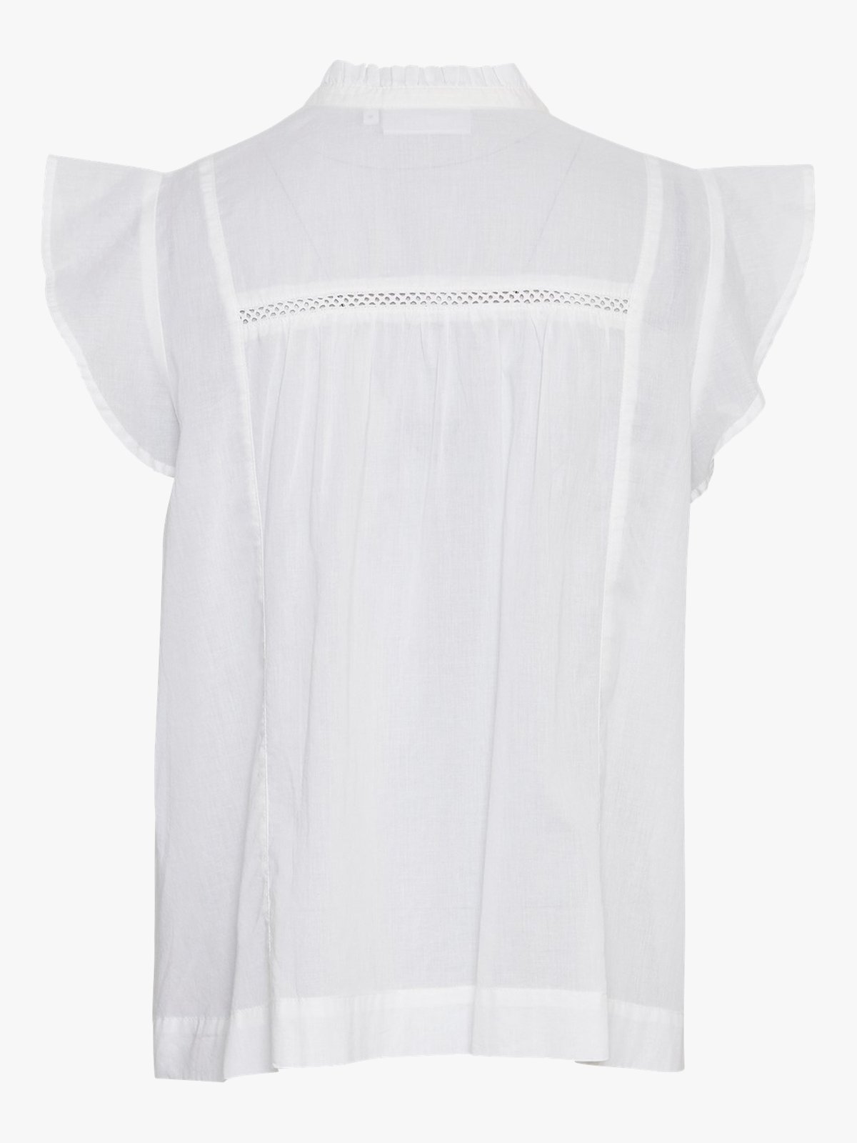 MSCH Copenhagen Eugenia Short Sleeve Top Bright White