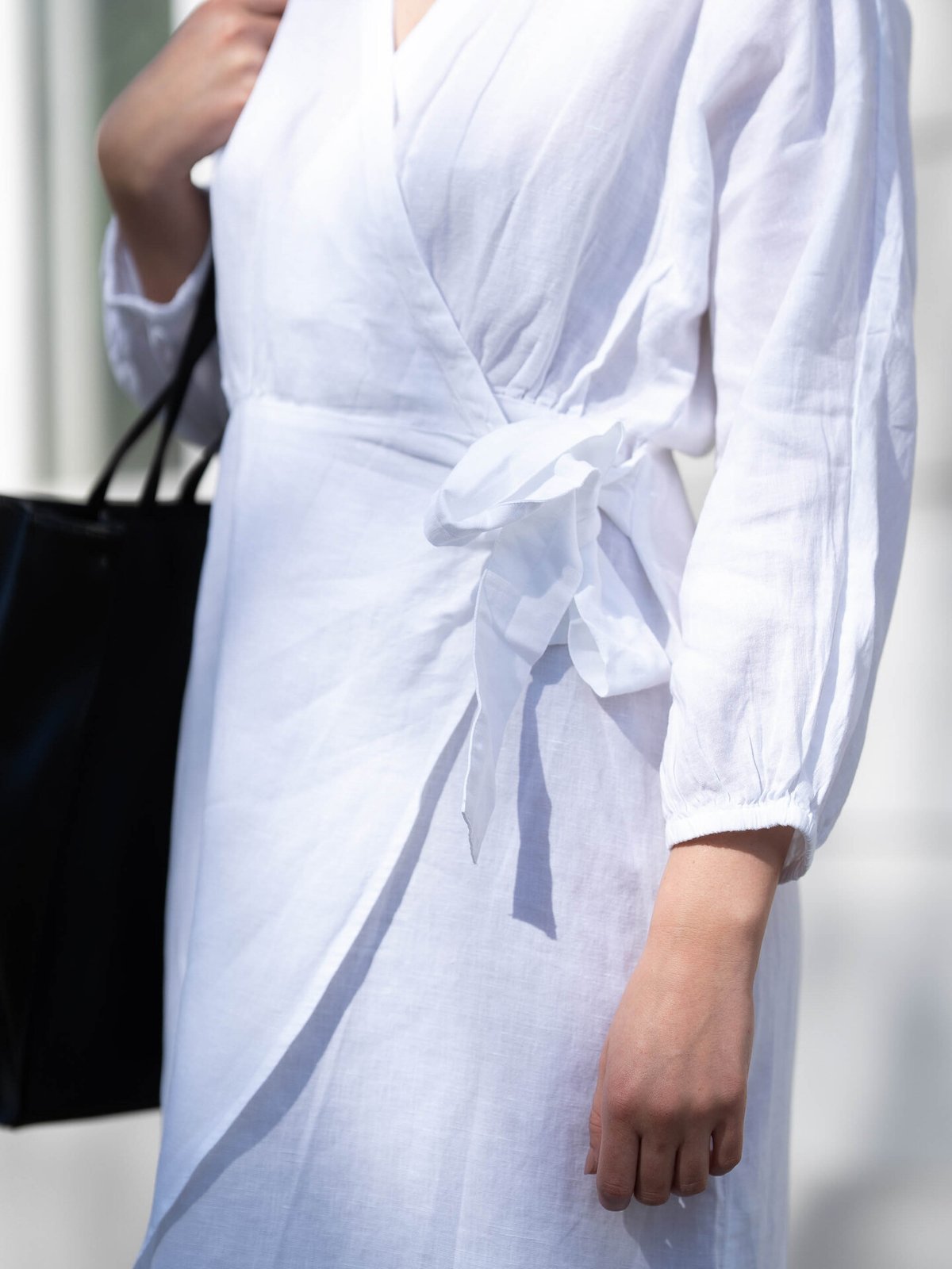 MSCH Copenhagen Mirilla 3/4 Wrap Dress White