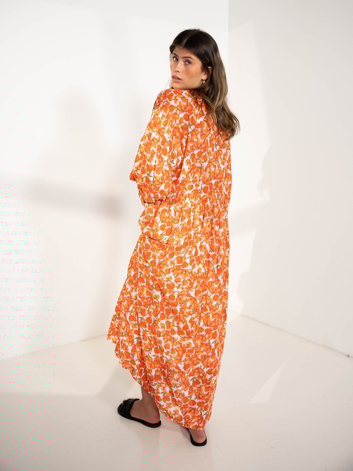 MSCH Copenhagen Pietra 3/4 dress Tigerlily Flower