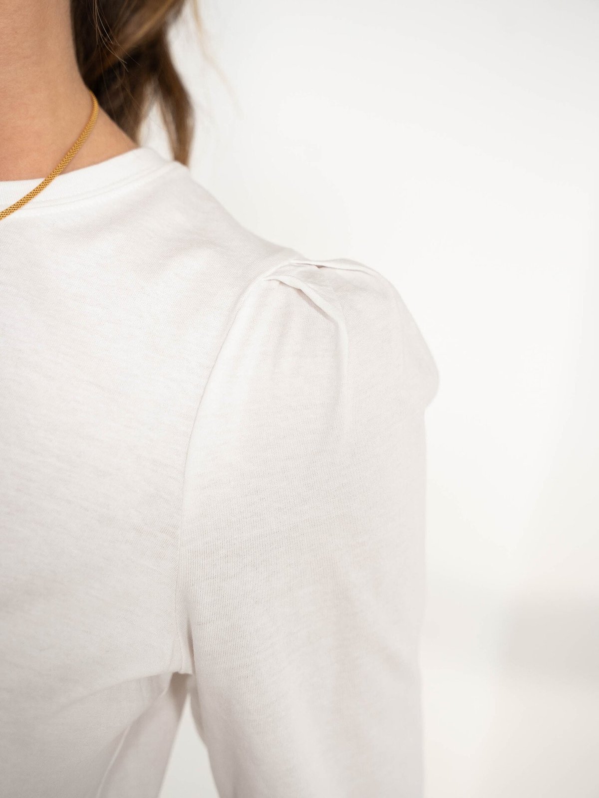 MSCH Copenhagen Begitta Organic Puff Tee Bright White