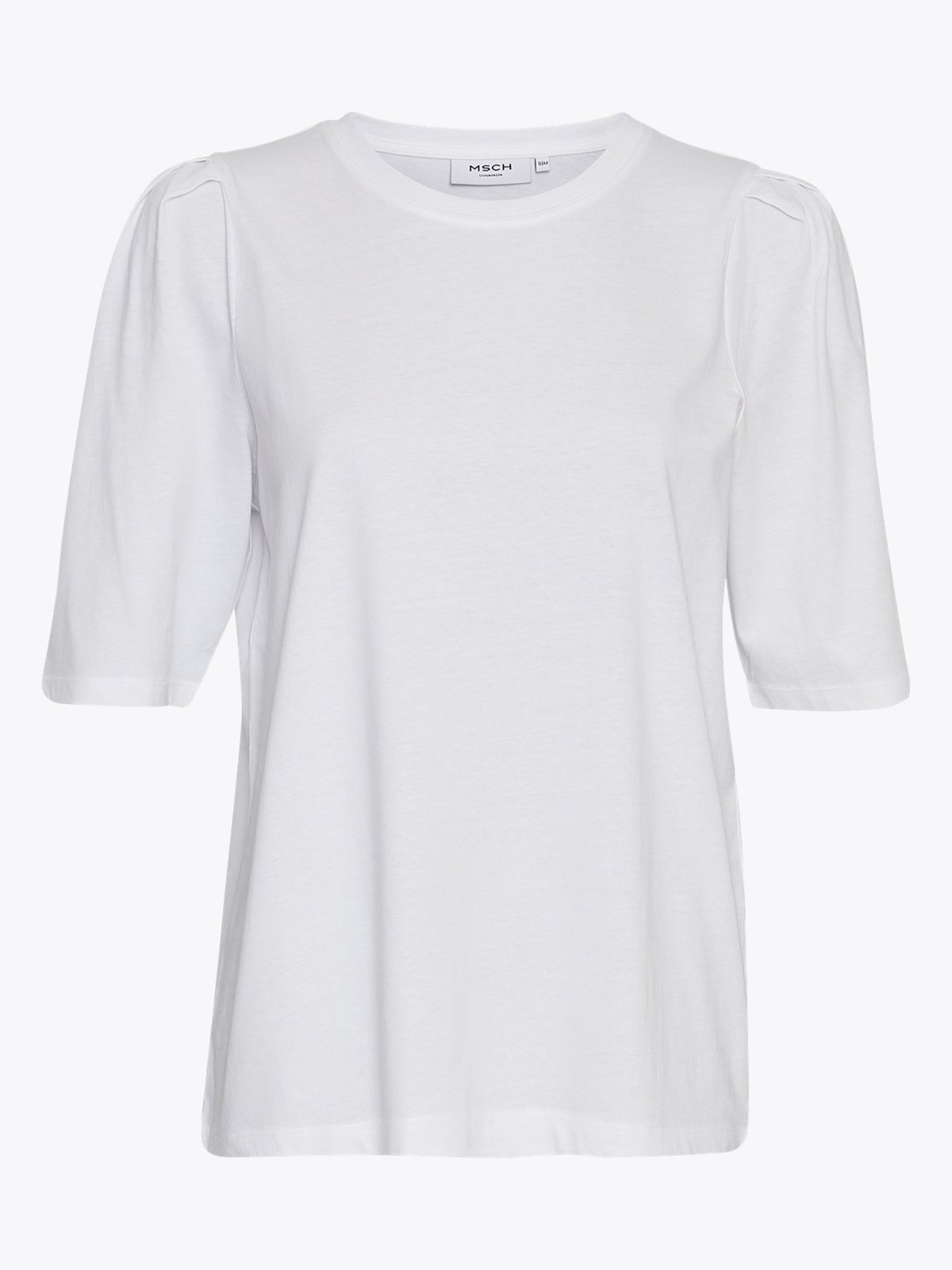 MSCH Copenhagen Begitta Organic Puff Tee Bright White