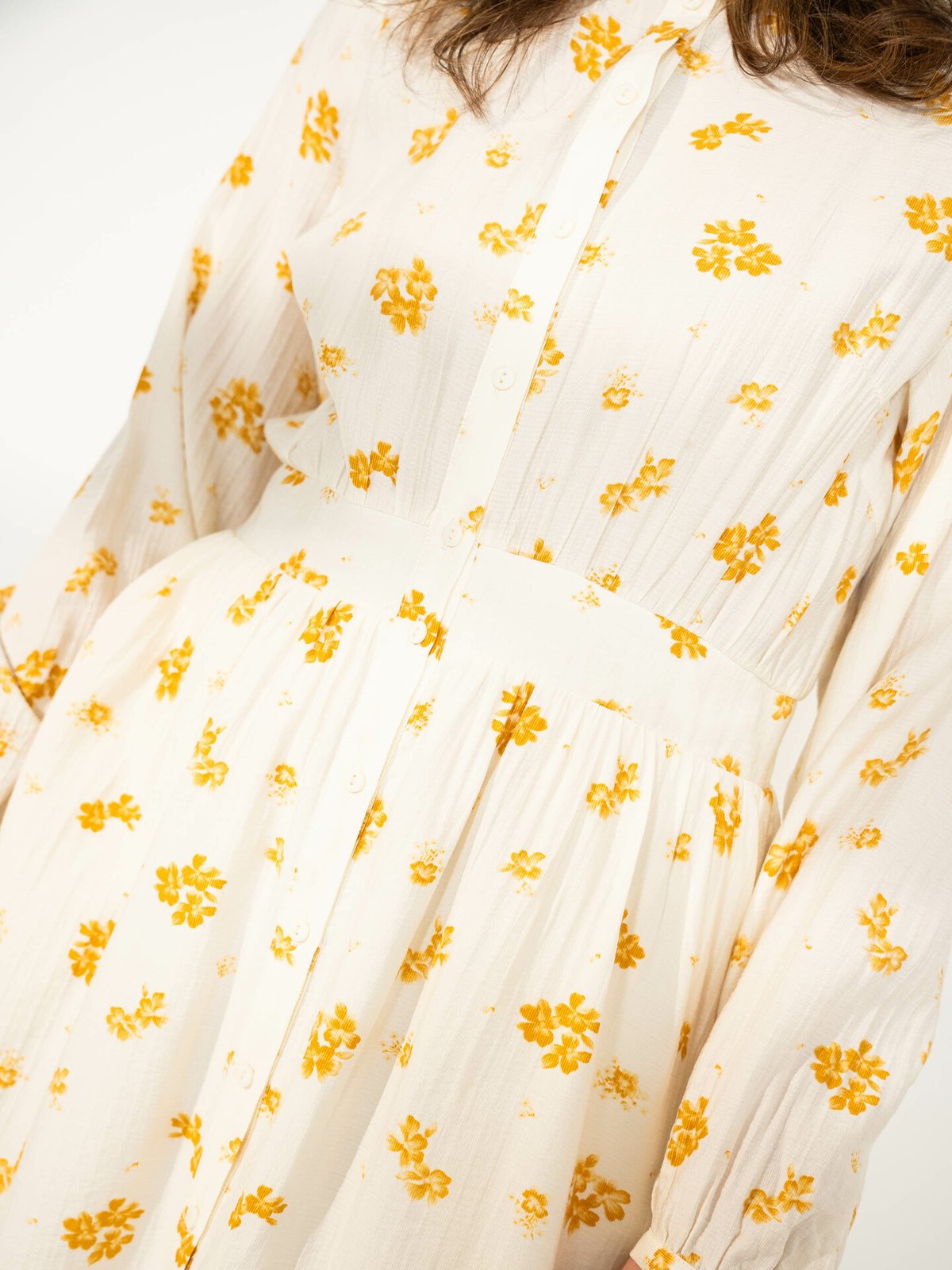 MSCH Copenhagen Rojan Vlora 3/4 Shirt Dress Rattan Flower