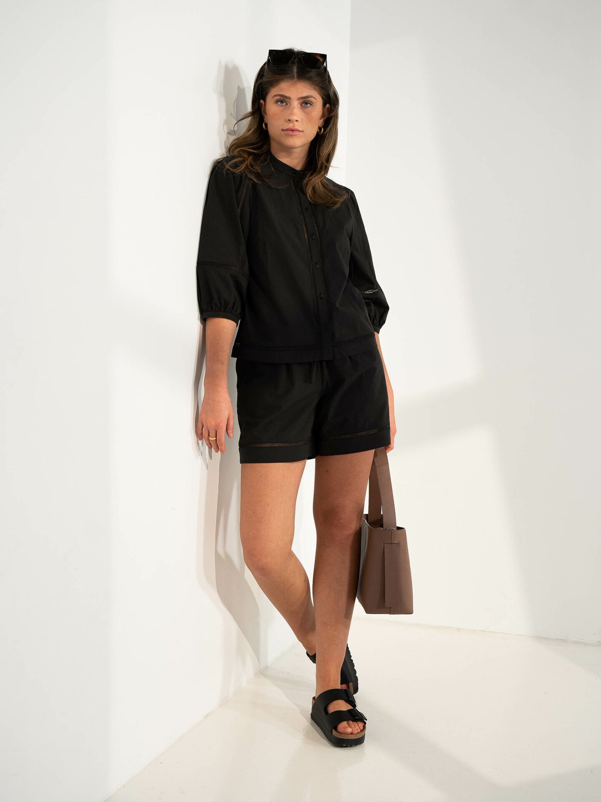 MSCH Copenhagen Erendia High Waist Shorts Black