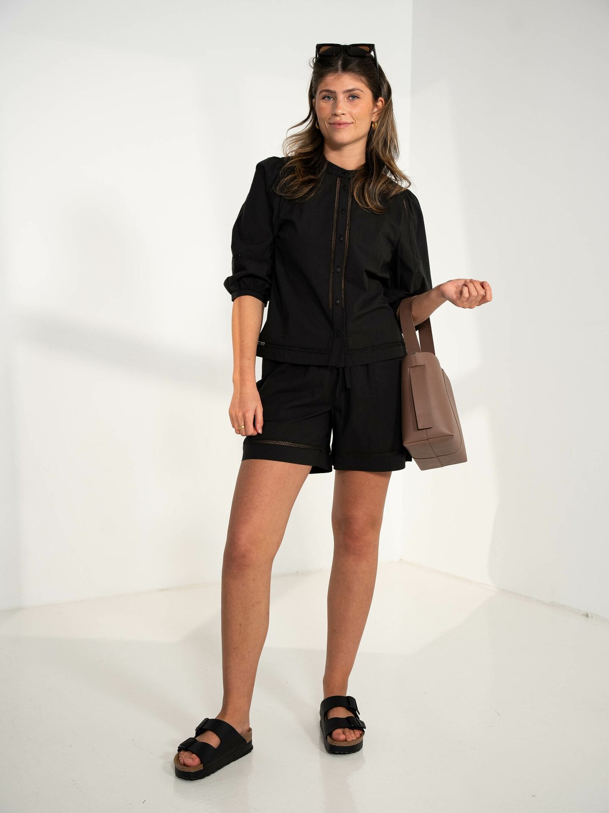 MSCH Copenhagen Erendia High Waist Shorts Black