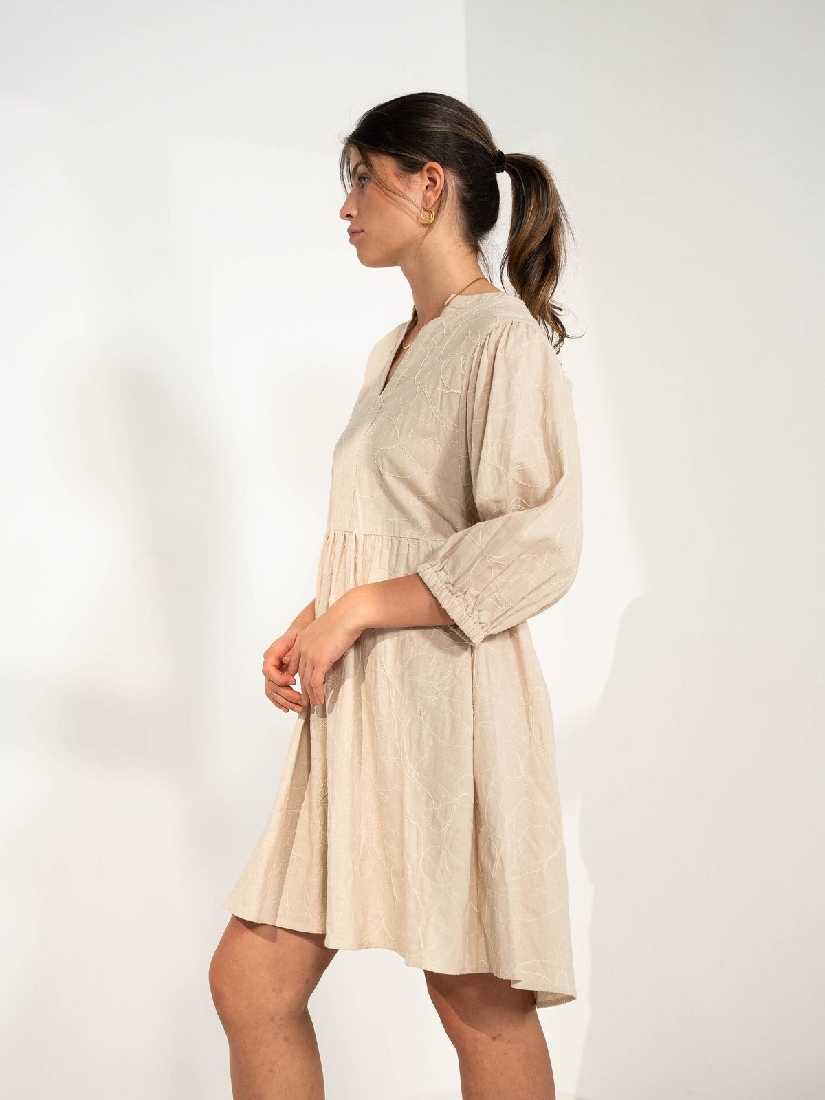 MSCH Copenhagen Ilektra 3/4 Dress Oatmeal