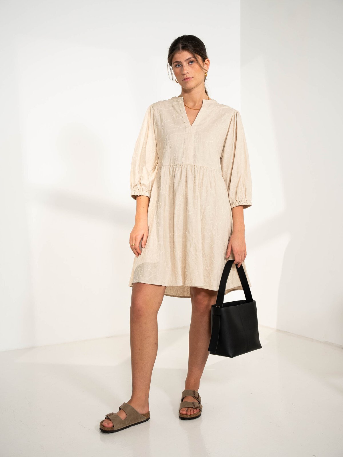 MSCH Copenhagen Ilektra 3/4 Dress Oatmeal
