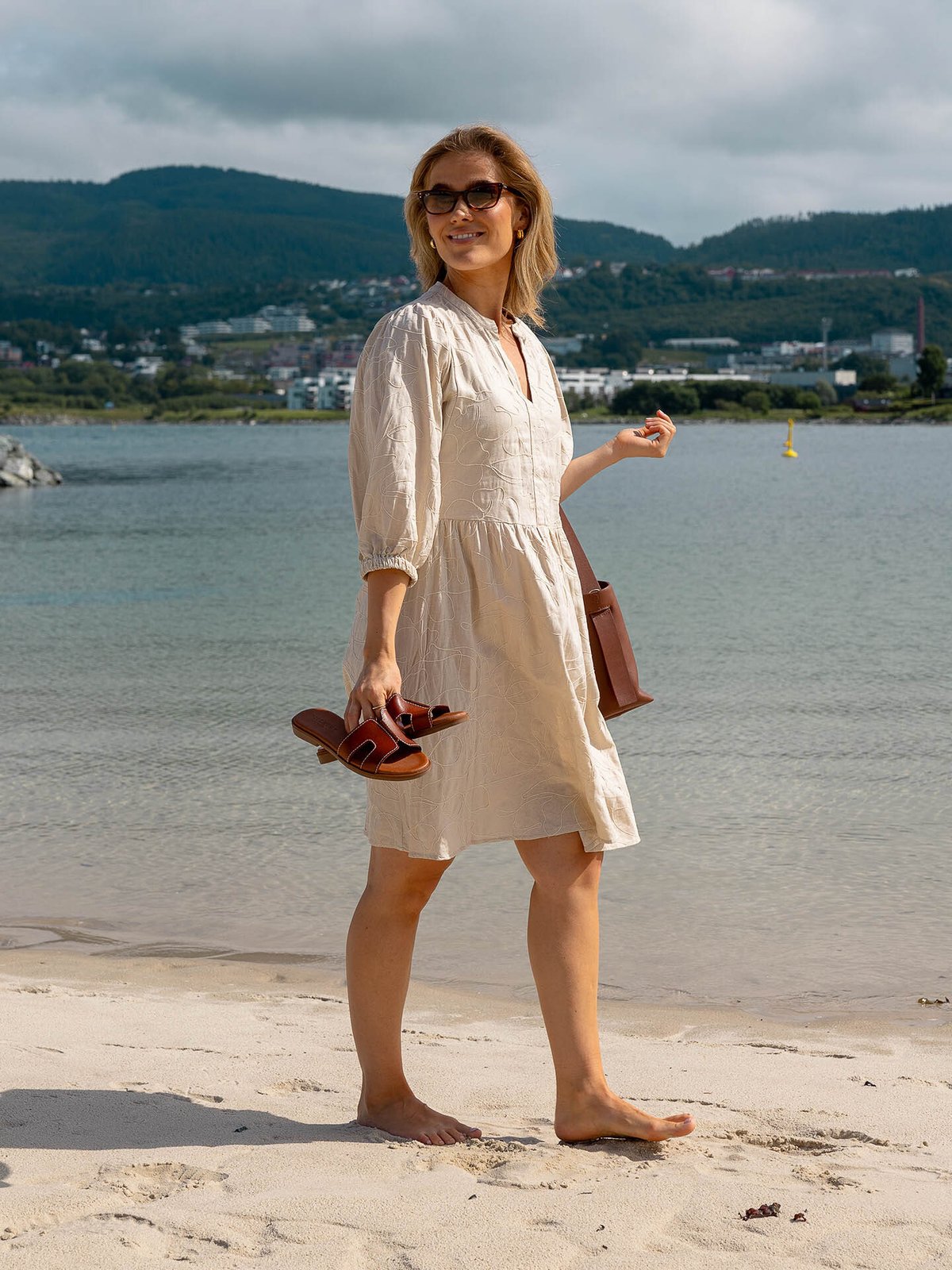 MSCH Copenhagen Ilektra 3/4 Dress Oatmeal