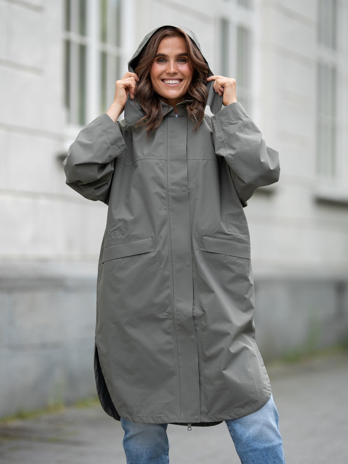 MSCH Copenhagen Roberte Rain Jacket Mulled Basil