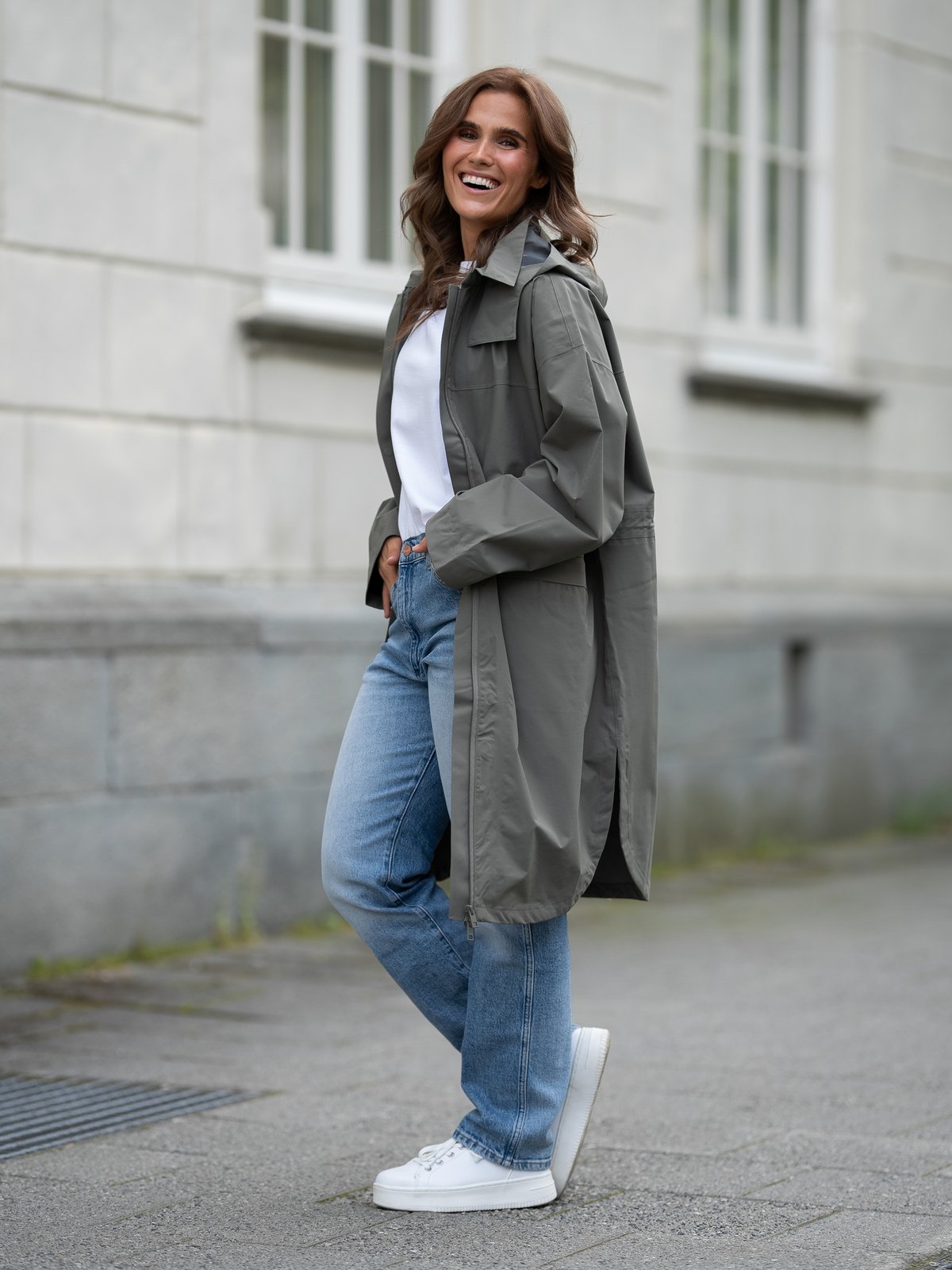 MSCH Copenhagen Roberte Rain Jacket Mulled Basil