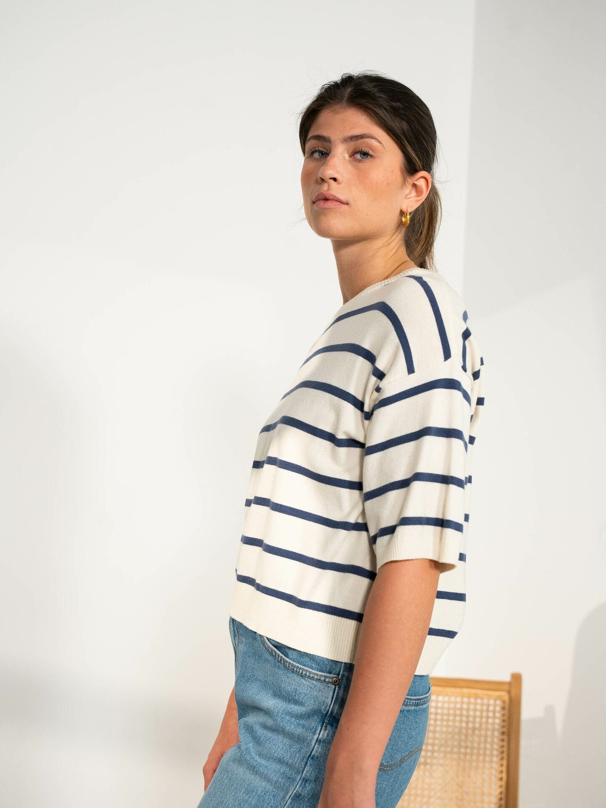 MSCH Copenhagen Geanine Rachelle 2/4 Pullover Ice / Oceana