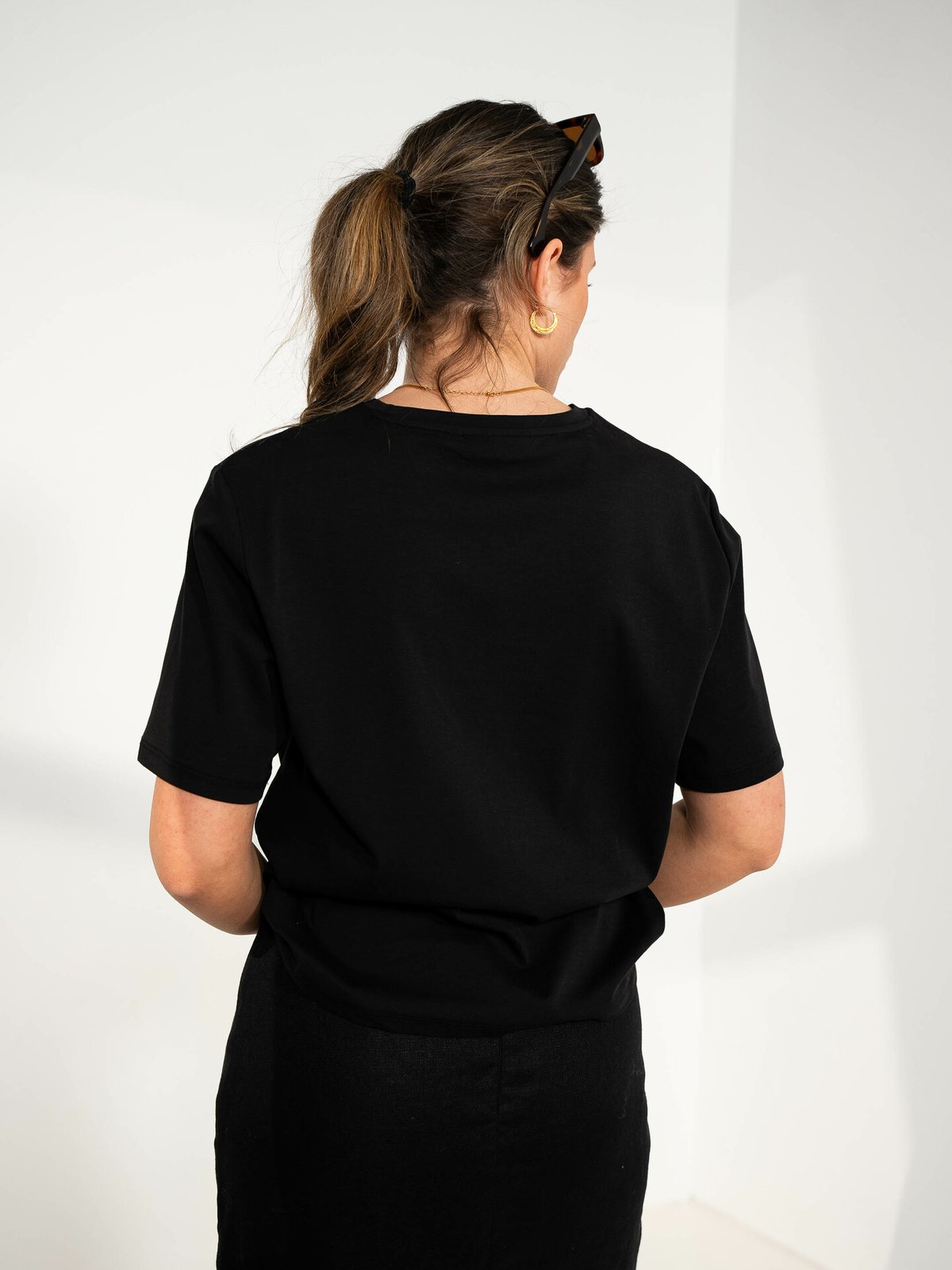 MSCH Copenhagen Melea Icon Tee Black / Egret