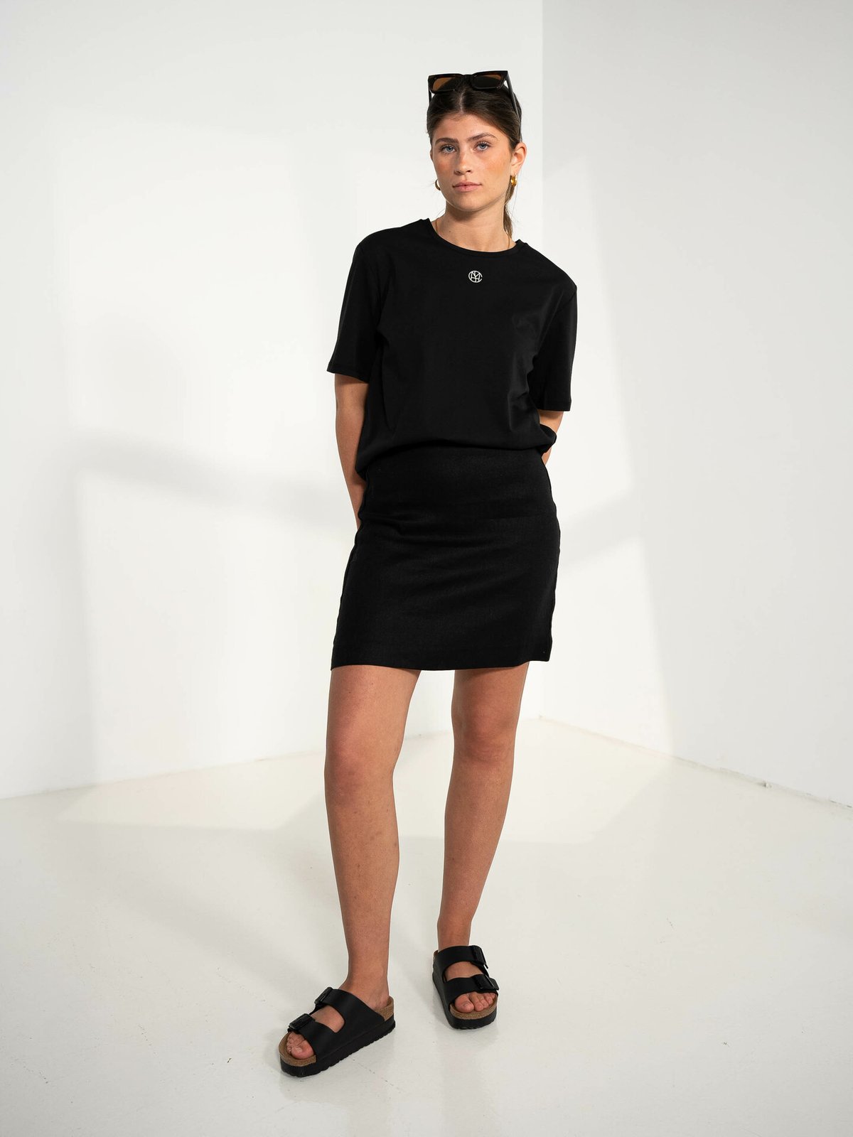 MSCH Copenhagen Melea Icon Tee Black / Egret