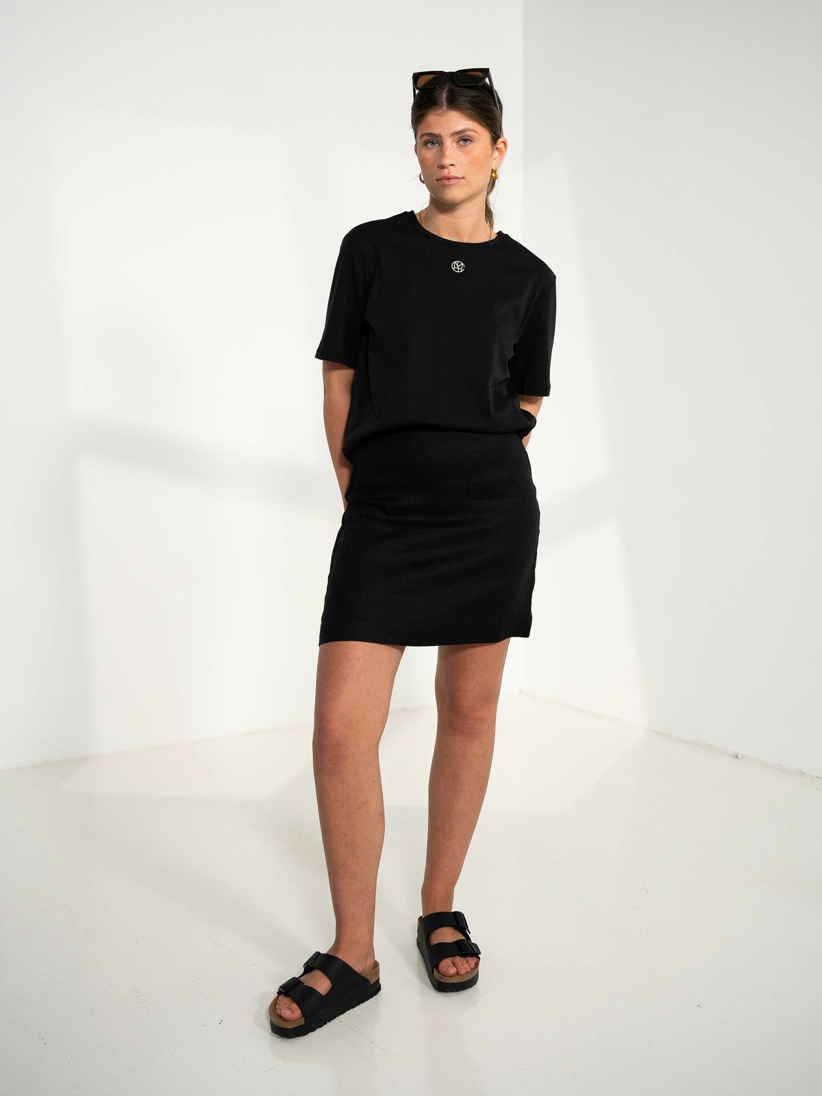 MSCH Copenhagen Melea Icon Tee Black / Egret