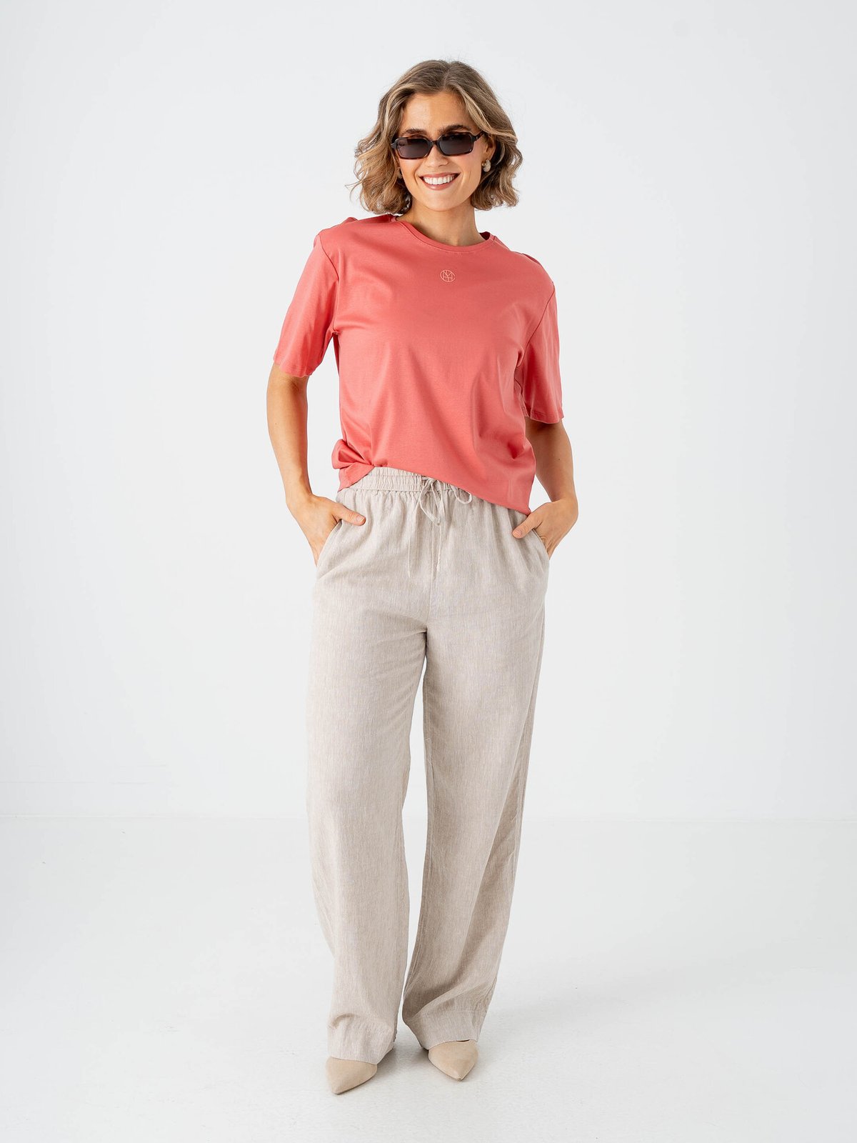 MSCH Copenhagen Melea Icon Tee F Rose / Lantana