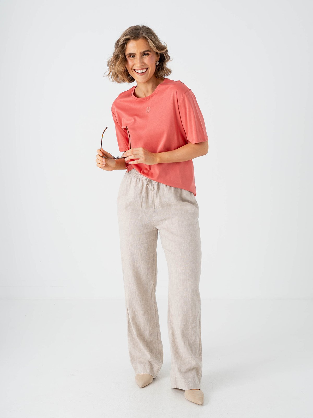 MSCH Copenhagen Melea Icon Tee F Rose / Lantana