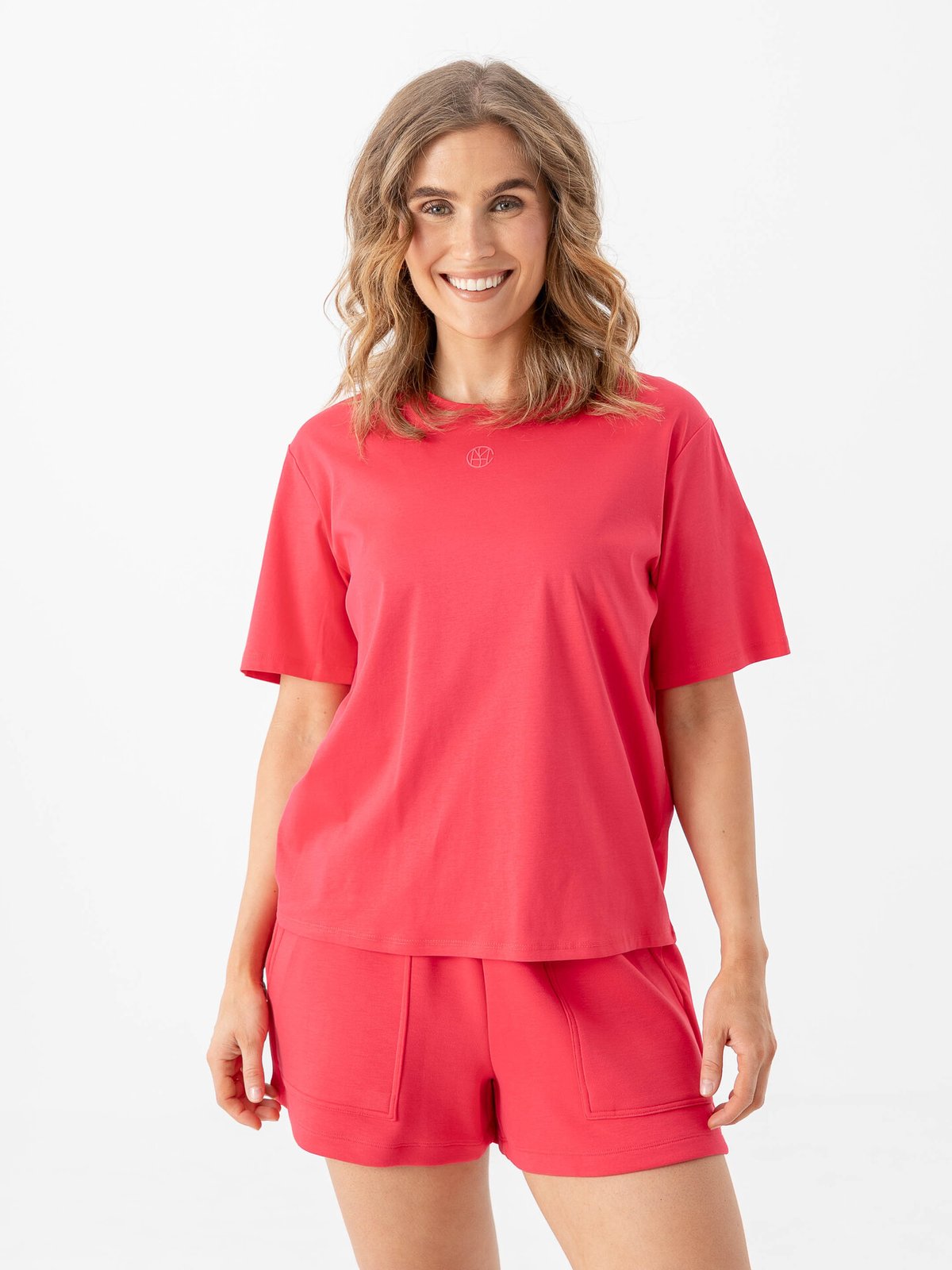 MSCH Copenhagen Melea Icon Tee Rose Red / Azalea