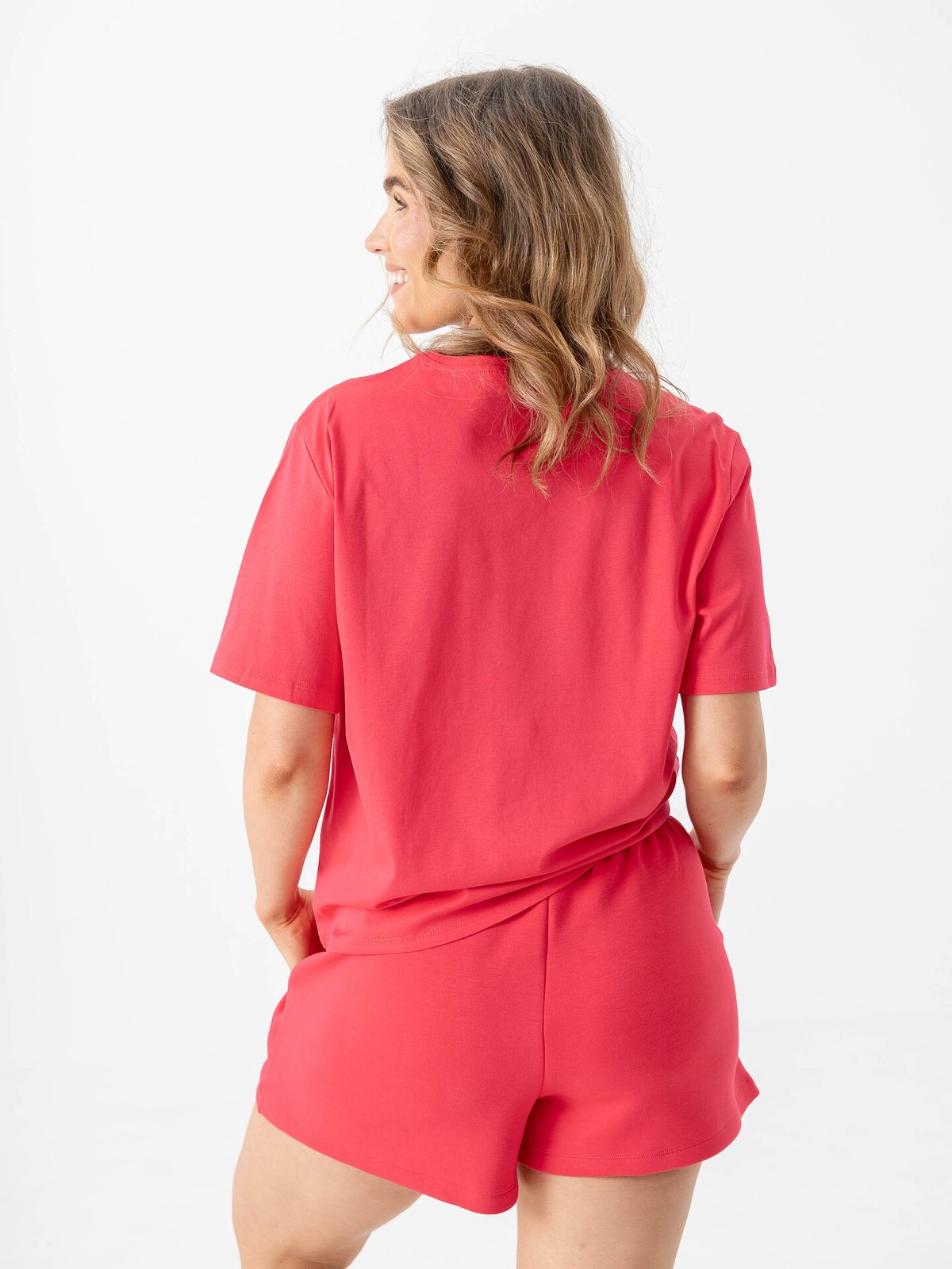 MSCH Copenhagen Melea Icon Tee Rose Red / Azalea