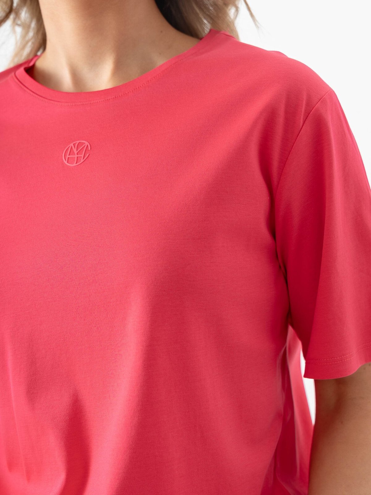 MSCH Copenhagen Melea Icon Tee Rose Red / Azalea