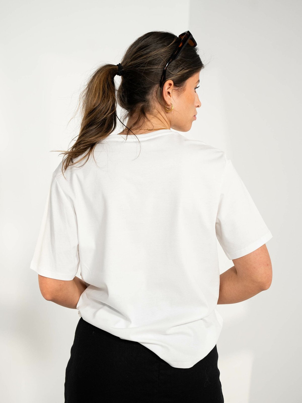 MSCH Copenhagen Melea Icon Tee White / Black