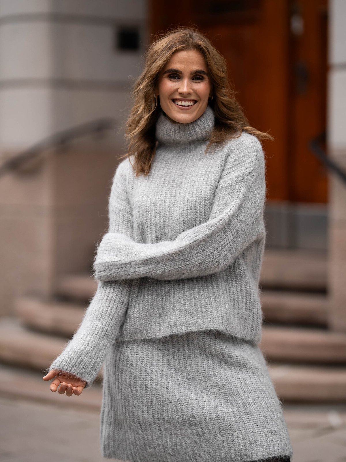 MSCH Copenhagen Annalisa Pullover Light Grey Melange