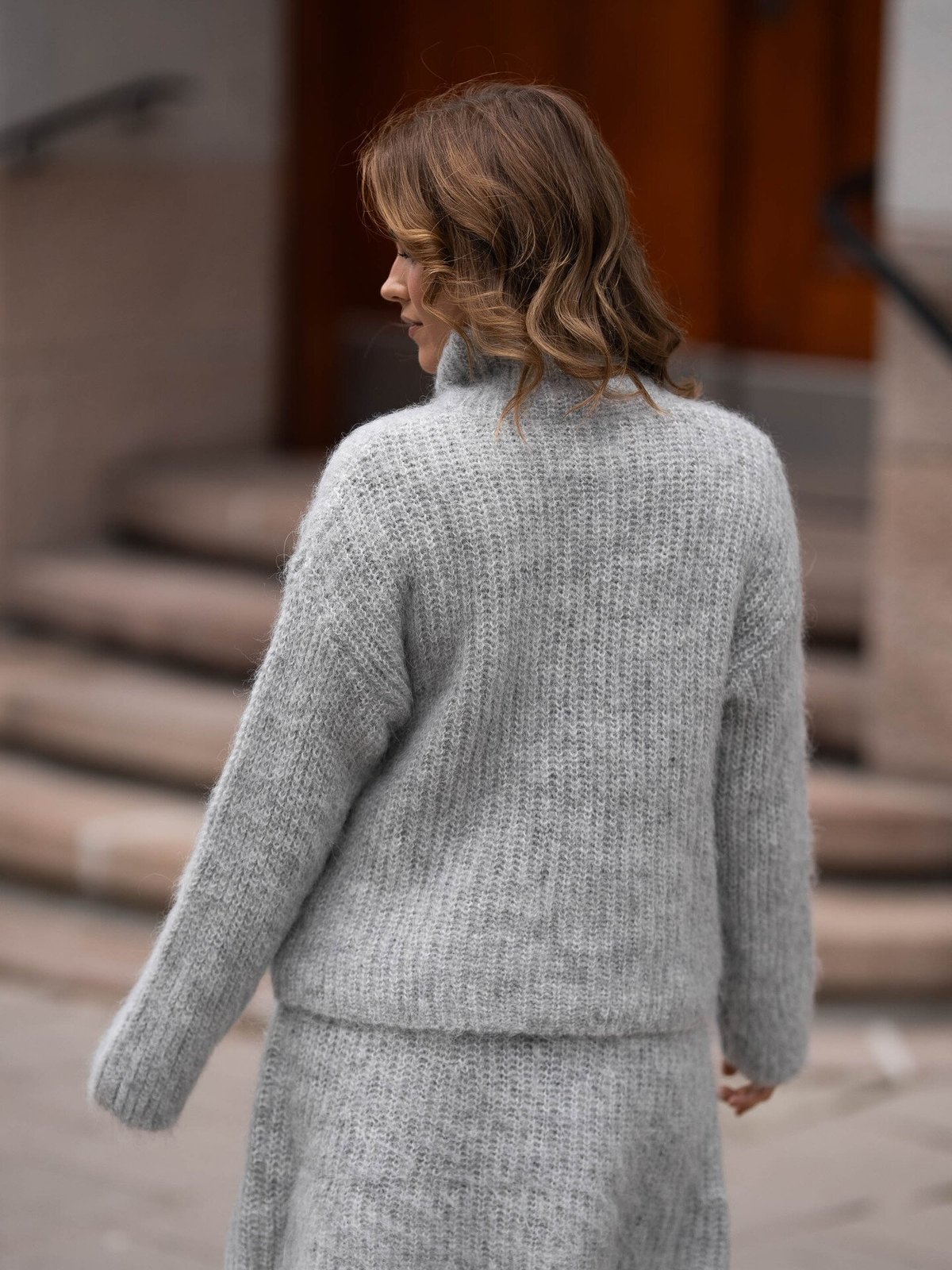 MSCH Copenhagen Annalisa Pullover Light Grey Melange