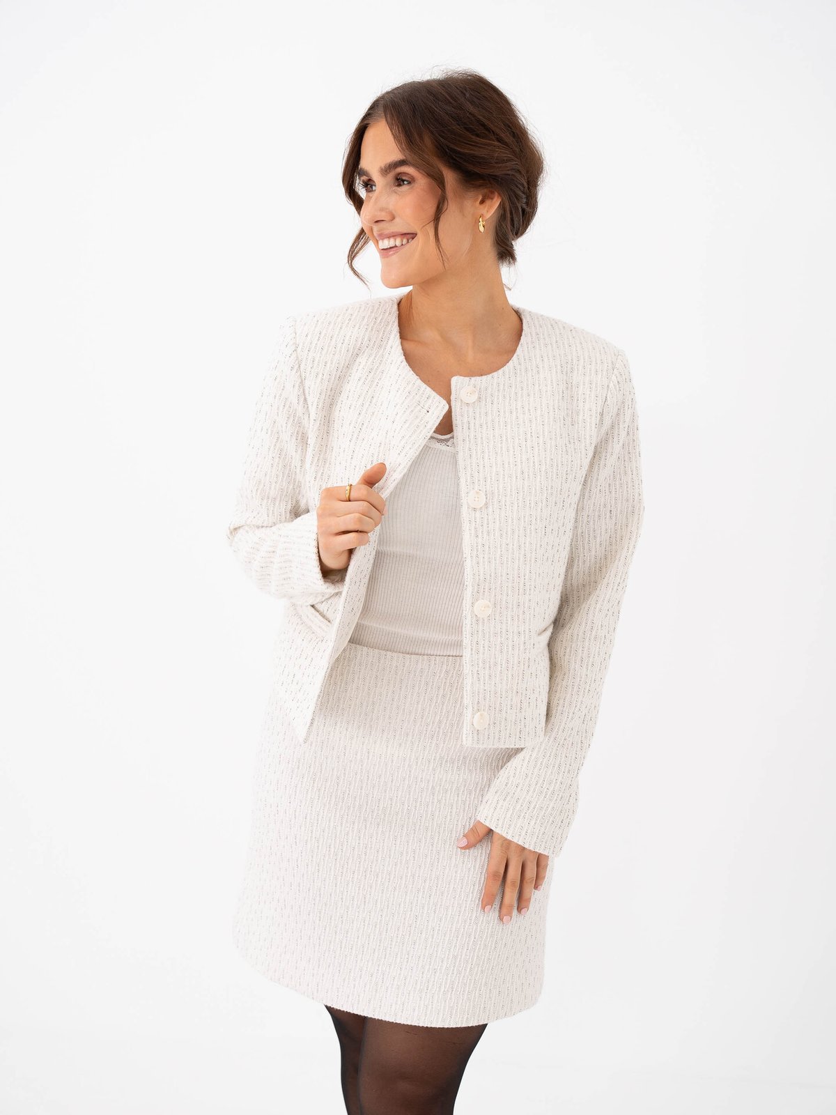 MSCH Copenhagen Nadialine Jacket White Melange